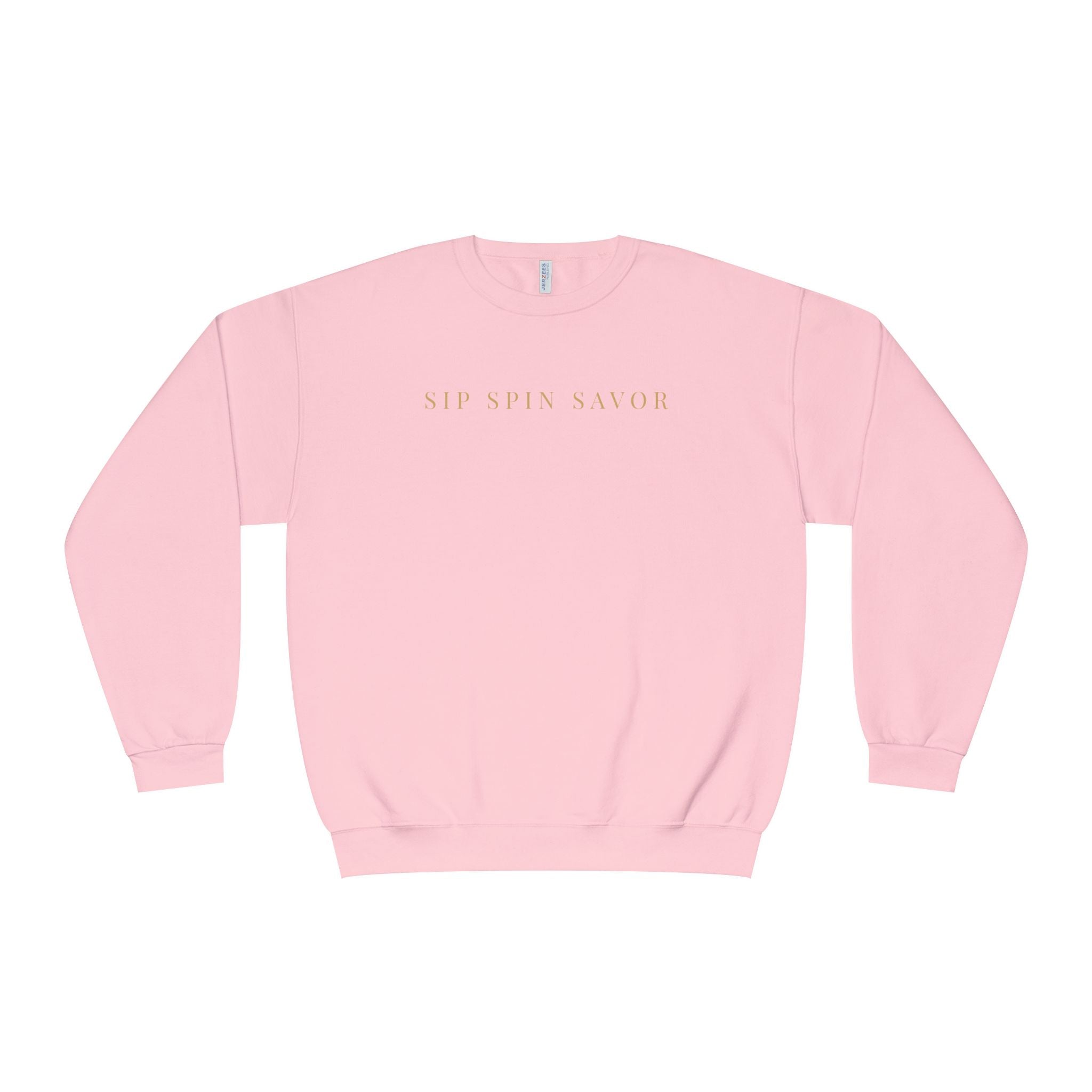 Vintastic Crewneck Sweatshirt — 'Sip Spin Savor' Wine Lover Pullover