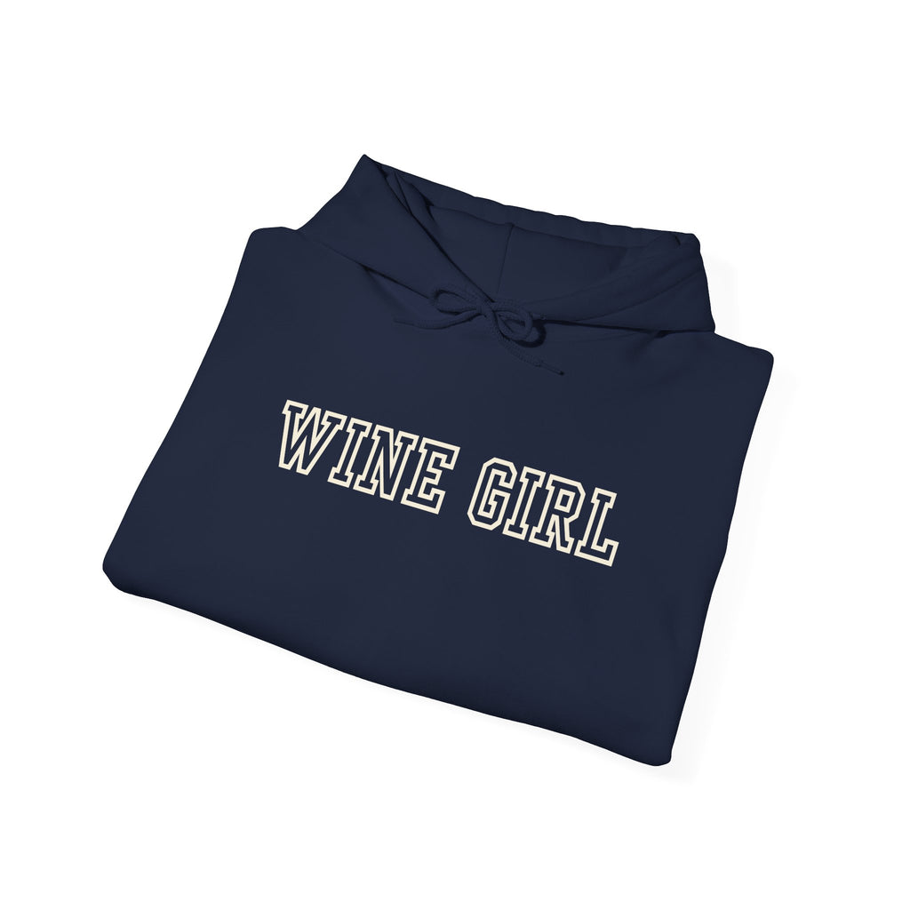 Vintastic Wine Girl Hoodie – Black Unisex Oversized Sweatshirt | Wine Lover Gift
