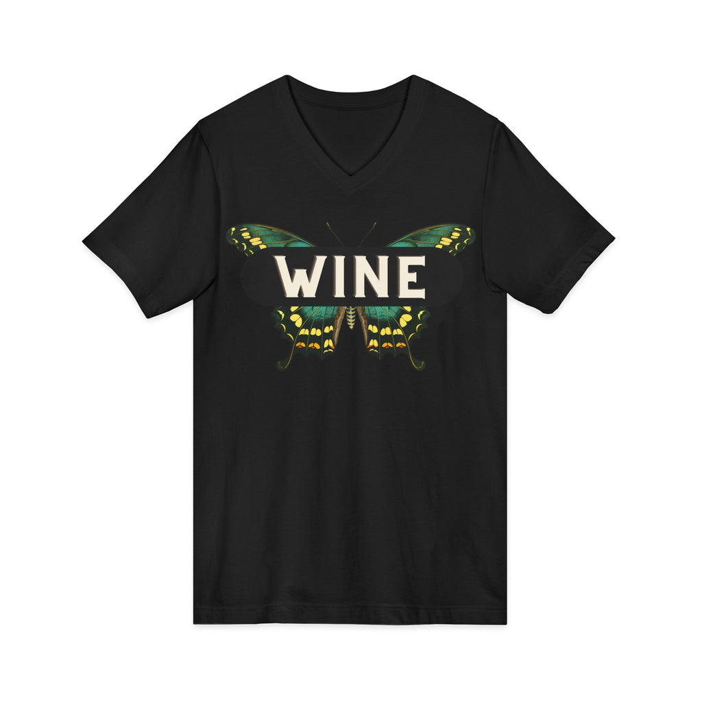 WINE Butterfly V-Neck Tee | Everyday Wine Collection