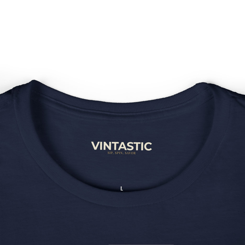 Wine Graphic Tee — Casual Women's White T‑Shirt with Gold 'WINE' Text