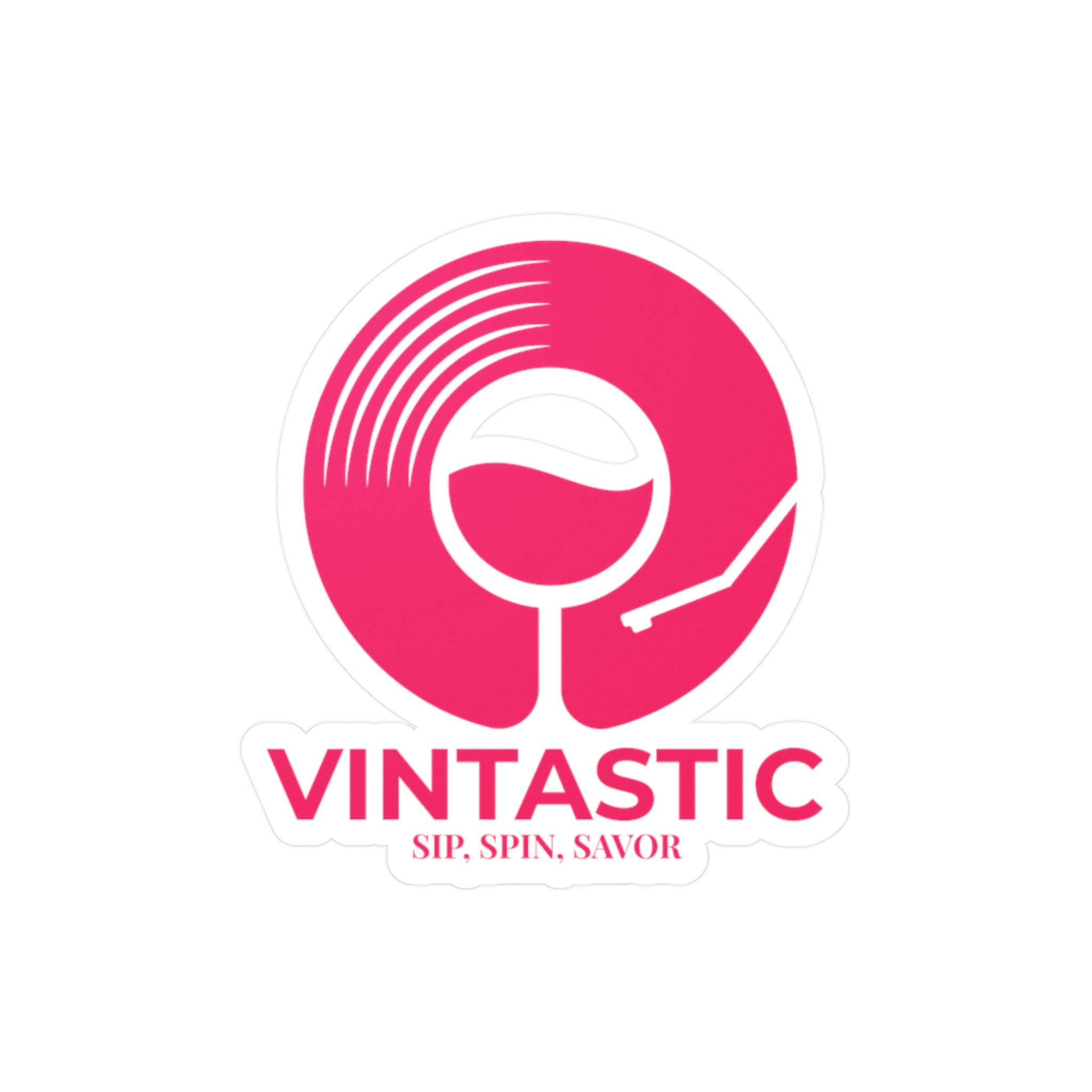 Vintastic Rosé Glow Vinyl Sticker