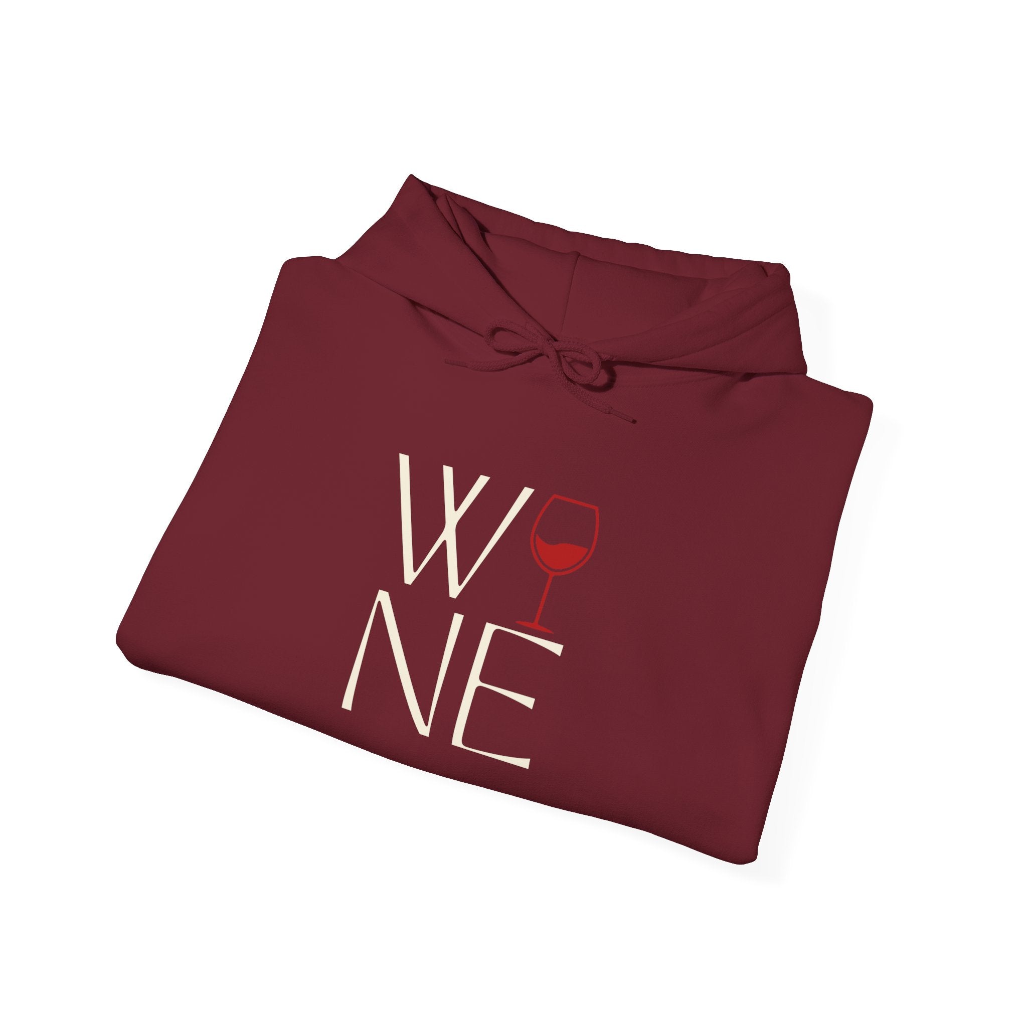 Wine Lover's Unisex Hoodie - Cozy Sweatshirt with Wine Glass Design