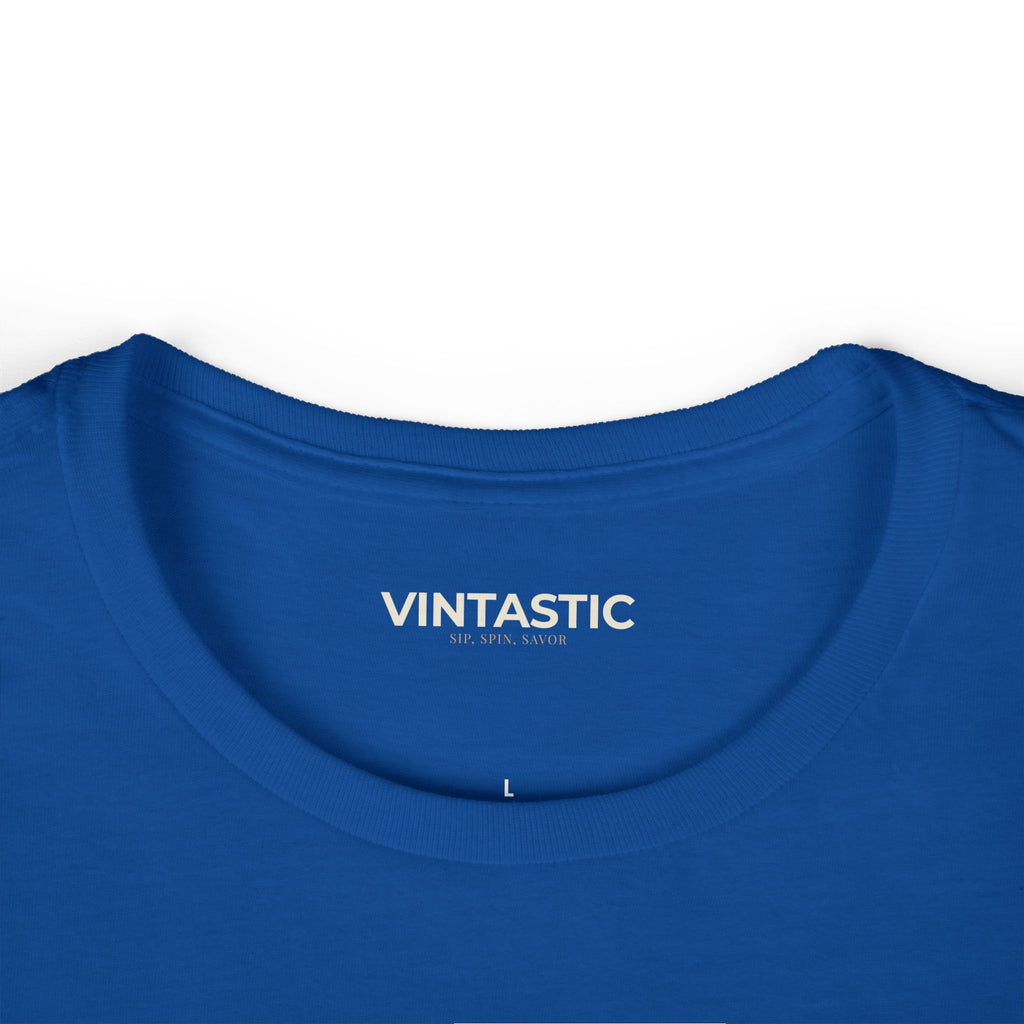 Wine Graphic Tee — Casual Women's White T‑Shirt with Gold 'WINE' Text