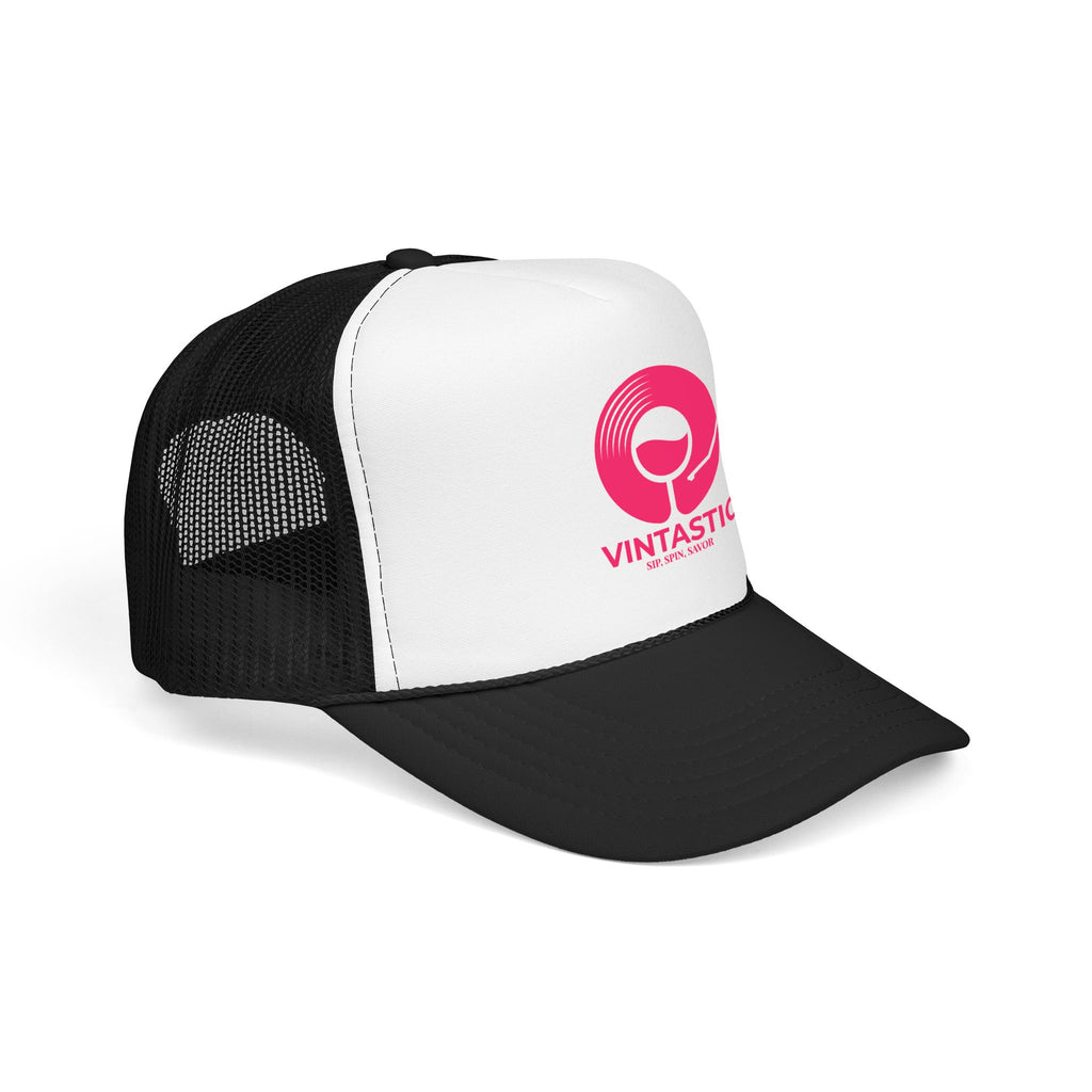 Vintastic Trucker Hat — Retro Wine Logo Foam Cap