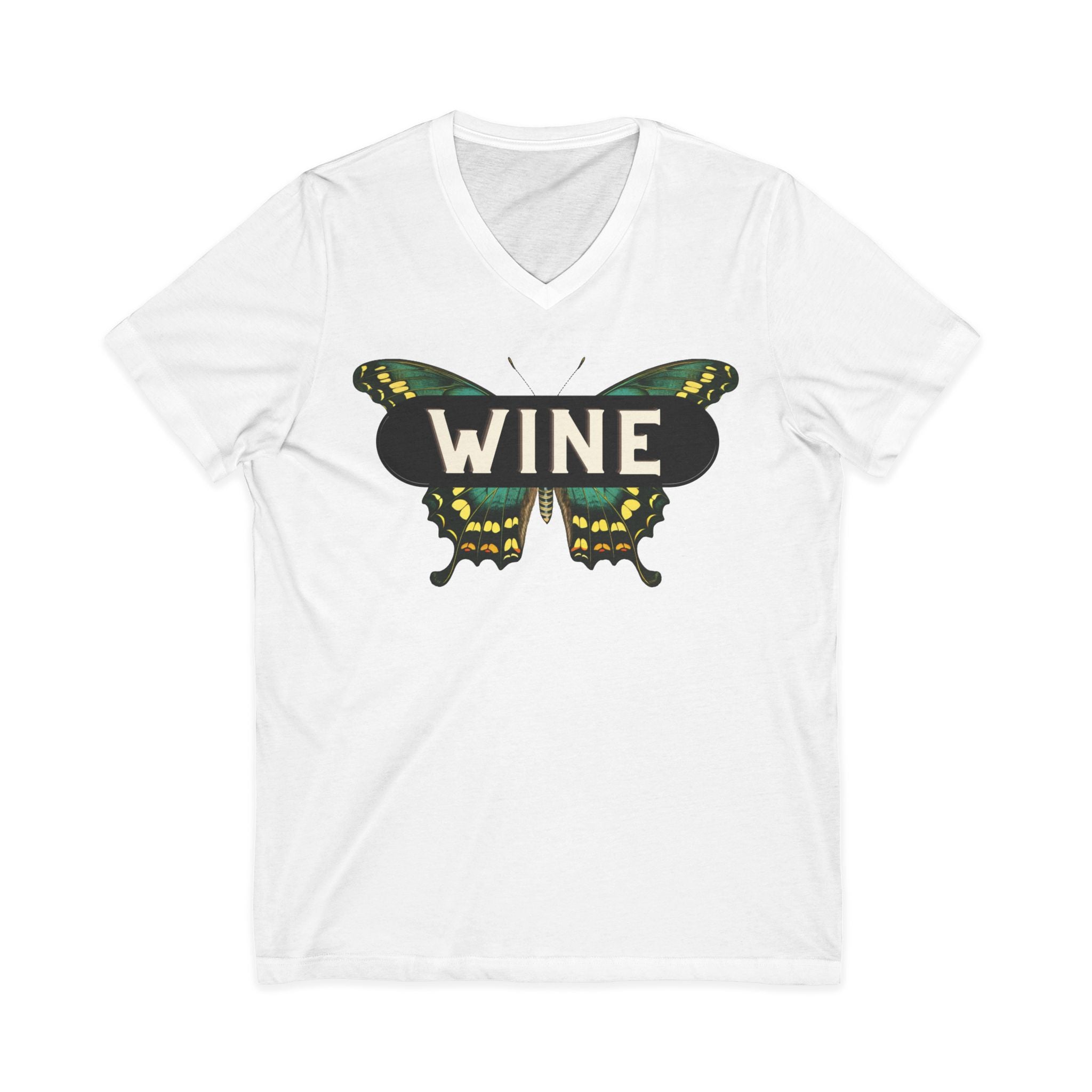 WINE Butterfly V-Neck Tee | Everyday Wine Collection