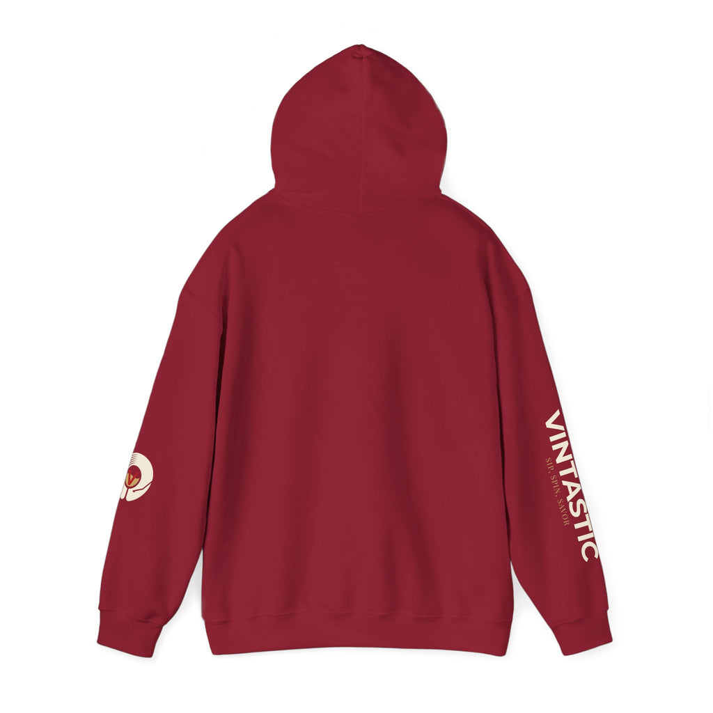 Vintastic Wine Hoodie- Sip, Spin, Savor
