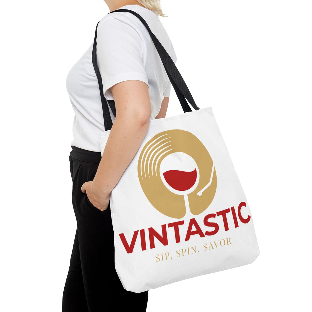 Vintastic Wine Tote Bag - Sip, Spin, Savor