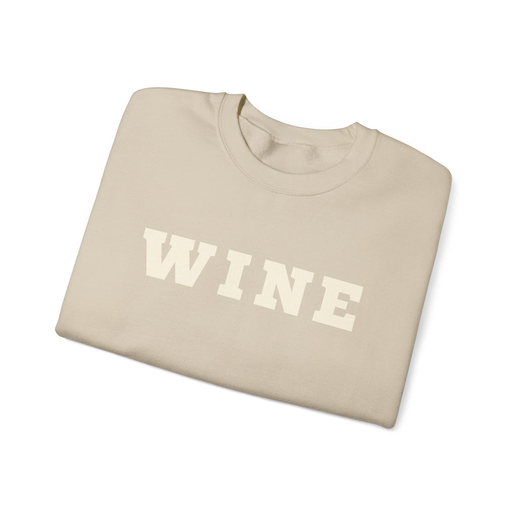 WINE Crewneck — Cozy. Classy. Vintastic.