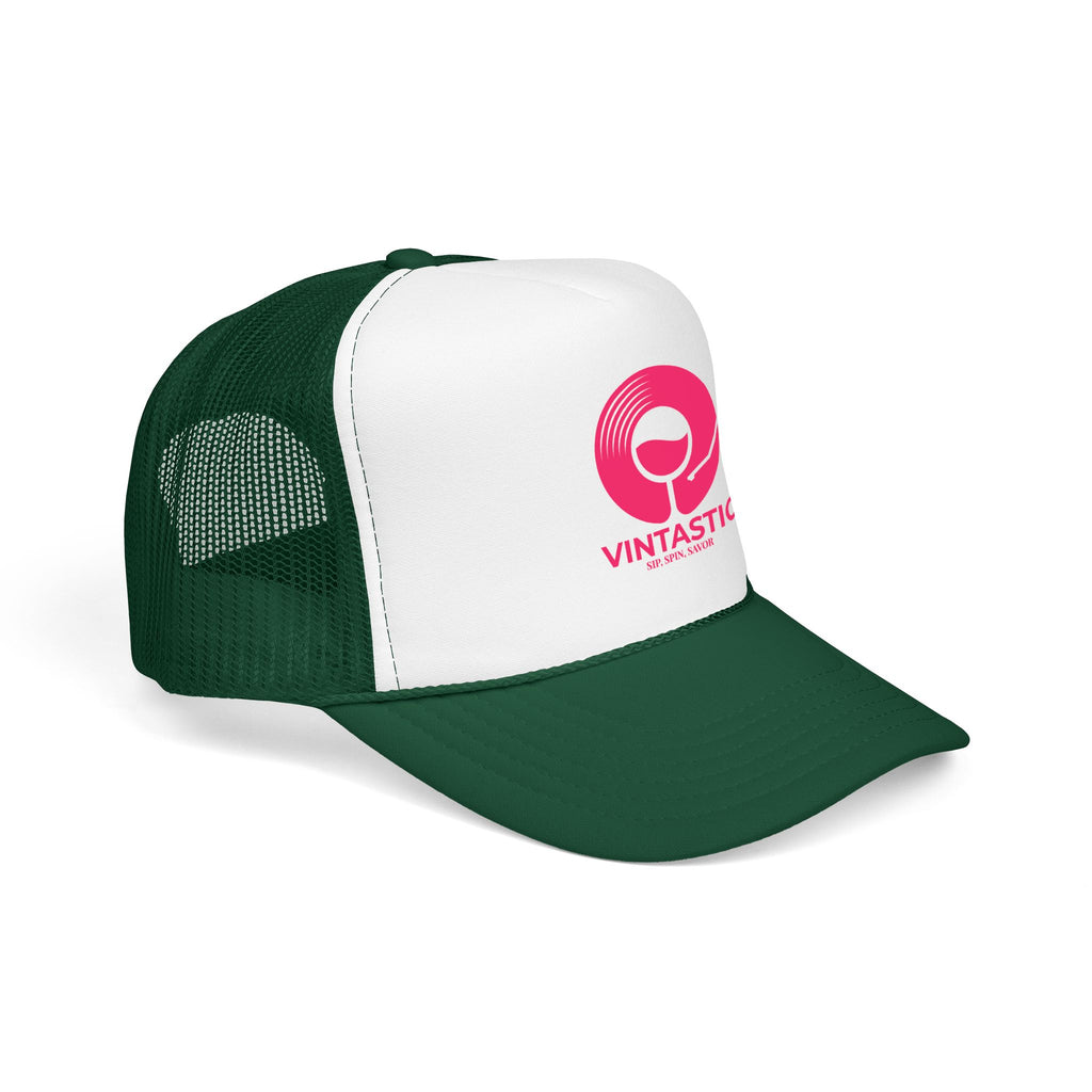Vintastic Trucker Hat — Retro Wine Logo Foam Cap