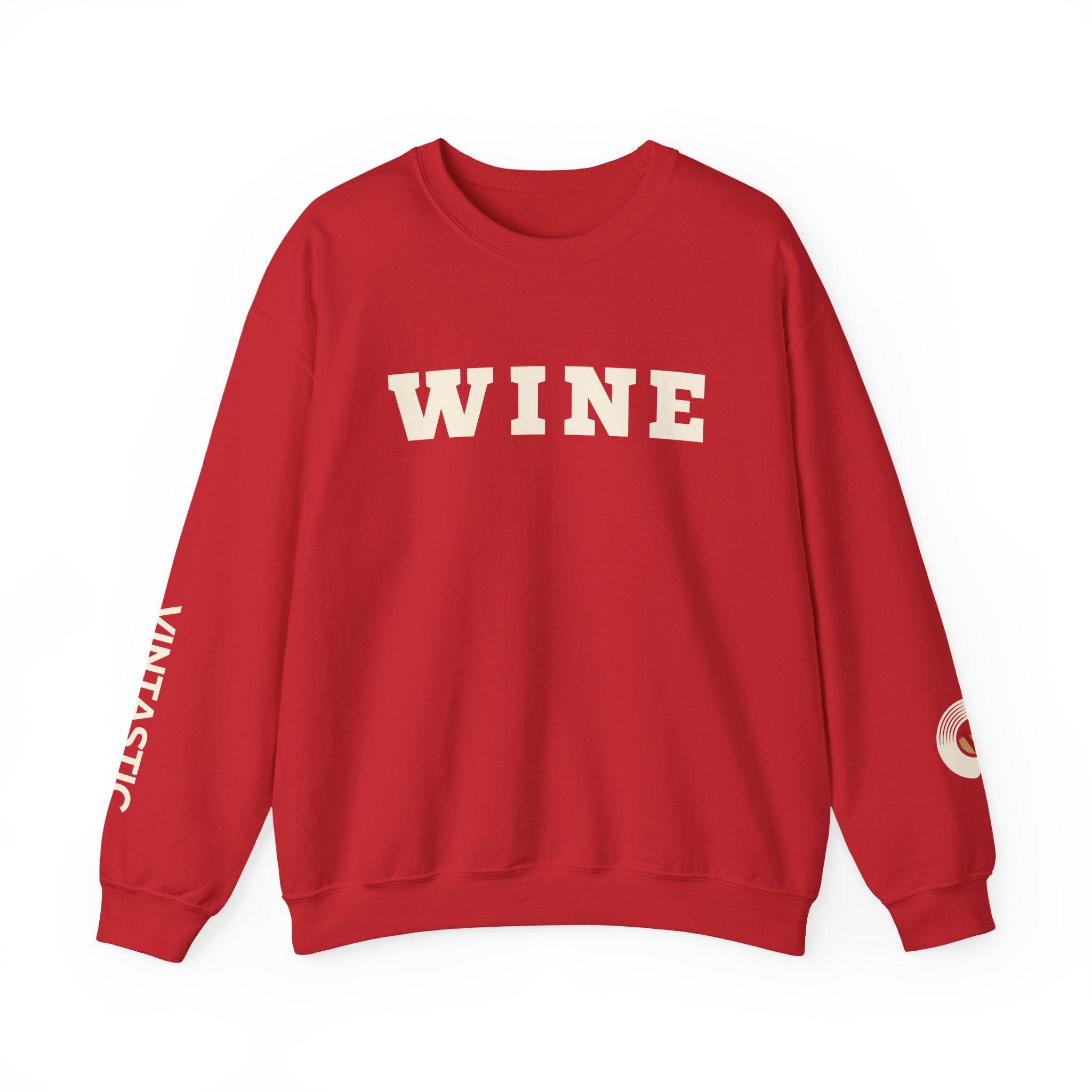 WINE Crewneck — Cozy. Classy. Vintastic.