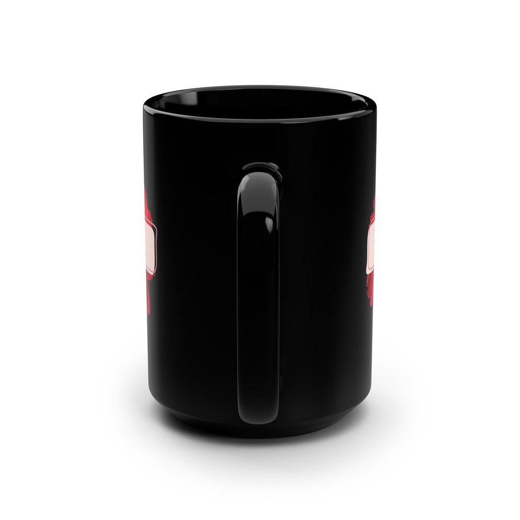 Could Be Wine Black Mug - 15oz Rose Design for Wine Lovers