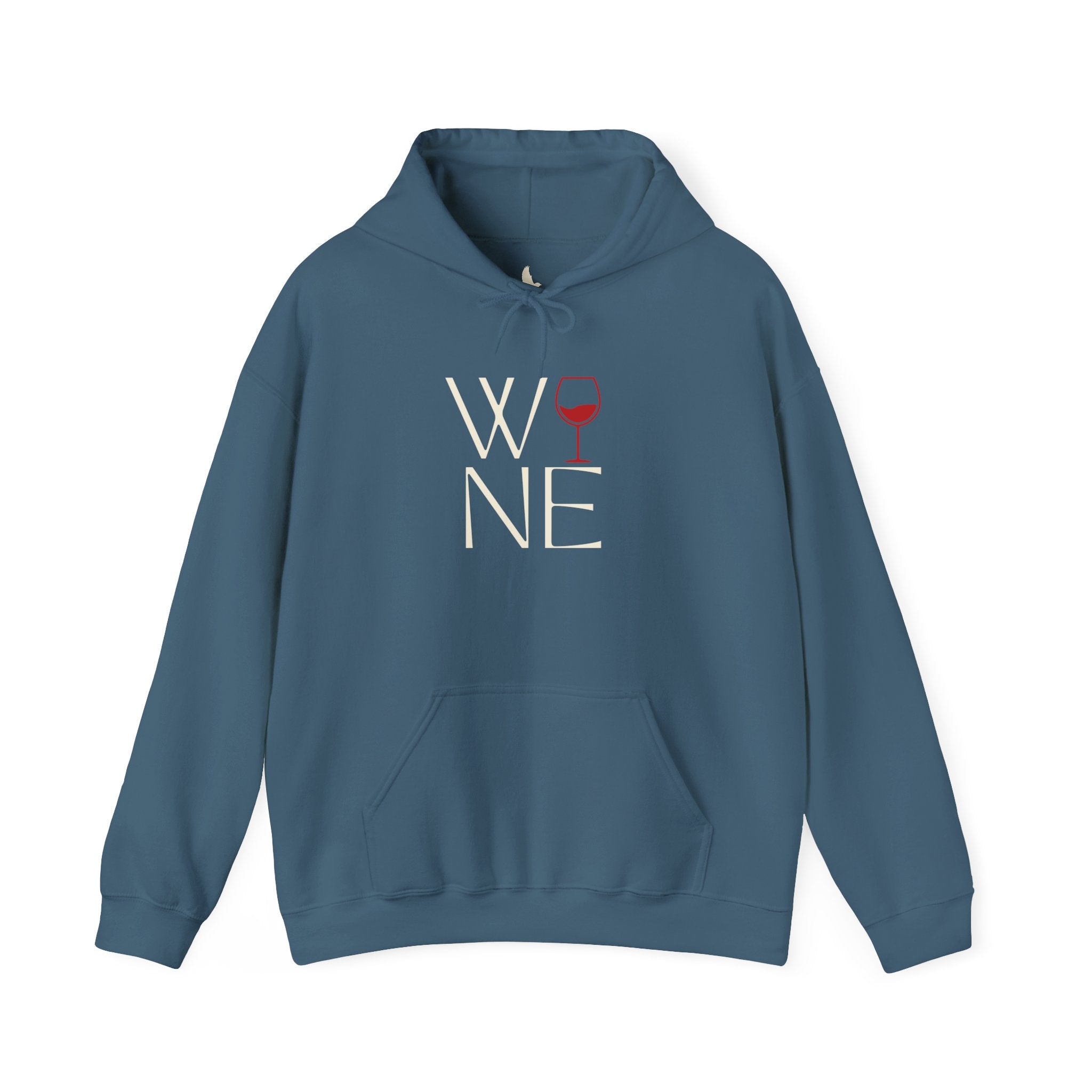 Wine Lover's Unisex Hoodie - Cozy Sweatshirt with Wine Glass Design
