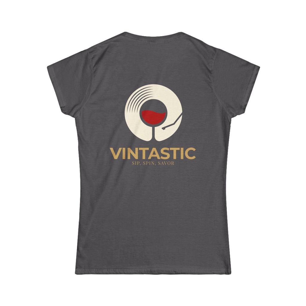 Vintastic Wine Tee — "Sip Sip Savor" Women's Graphic T-Shirt