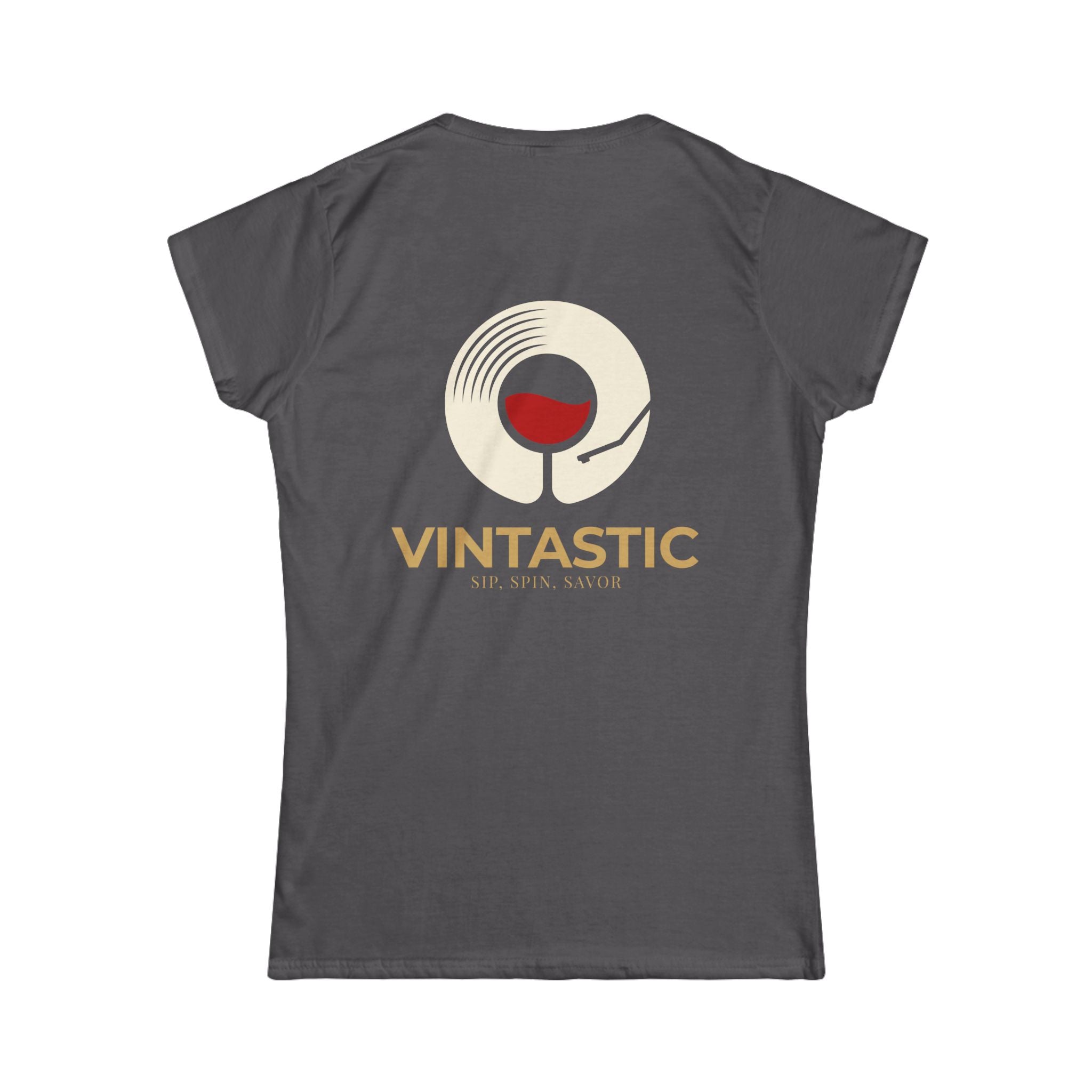 Vintastic Wine Tee — "Sip Sip Savor" Women's Graphic T-Shirt
