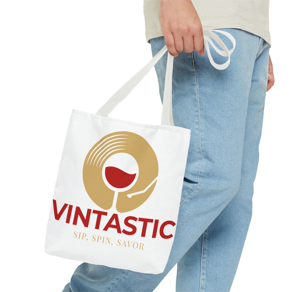 Vintastic Wine Tote Bag - Sip, Spin, Savor