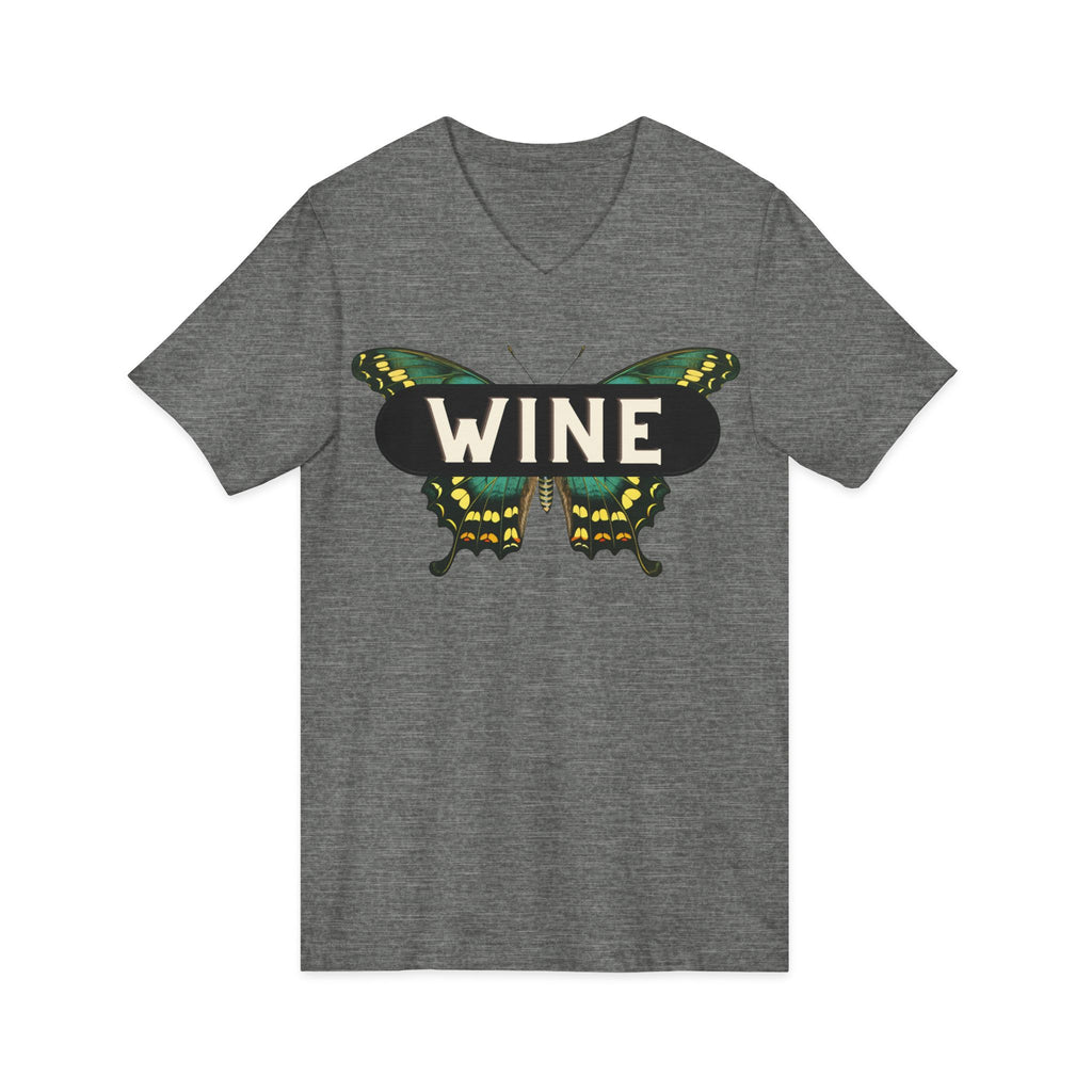 WINE Butterfly V-Neck Tee | Everyday Wine Collection