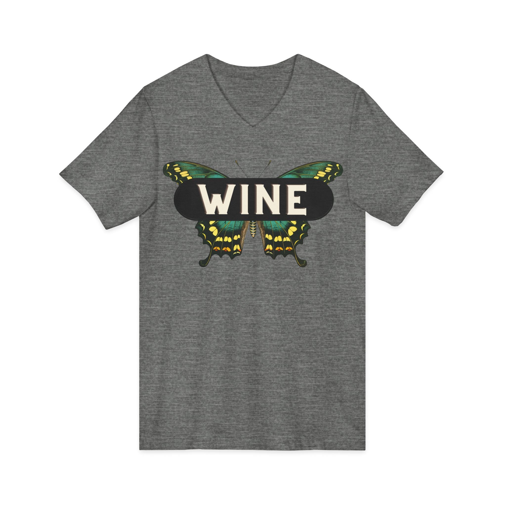 WINE Butterfly V-Neck Tee | Everyday Wine Collection
