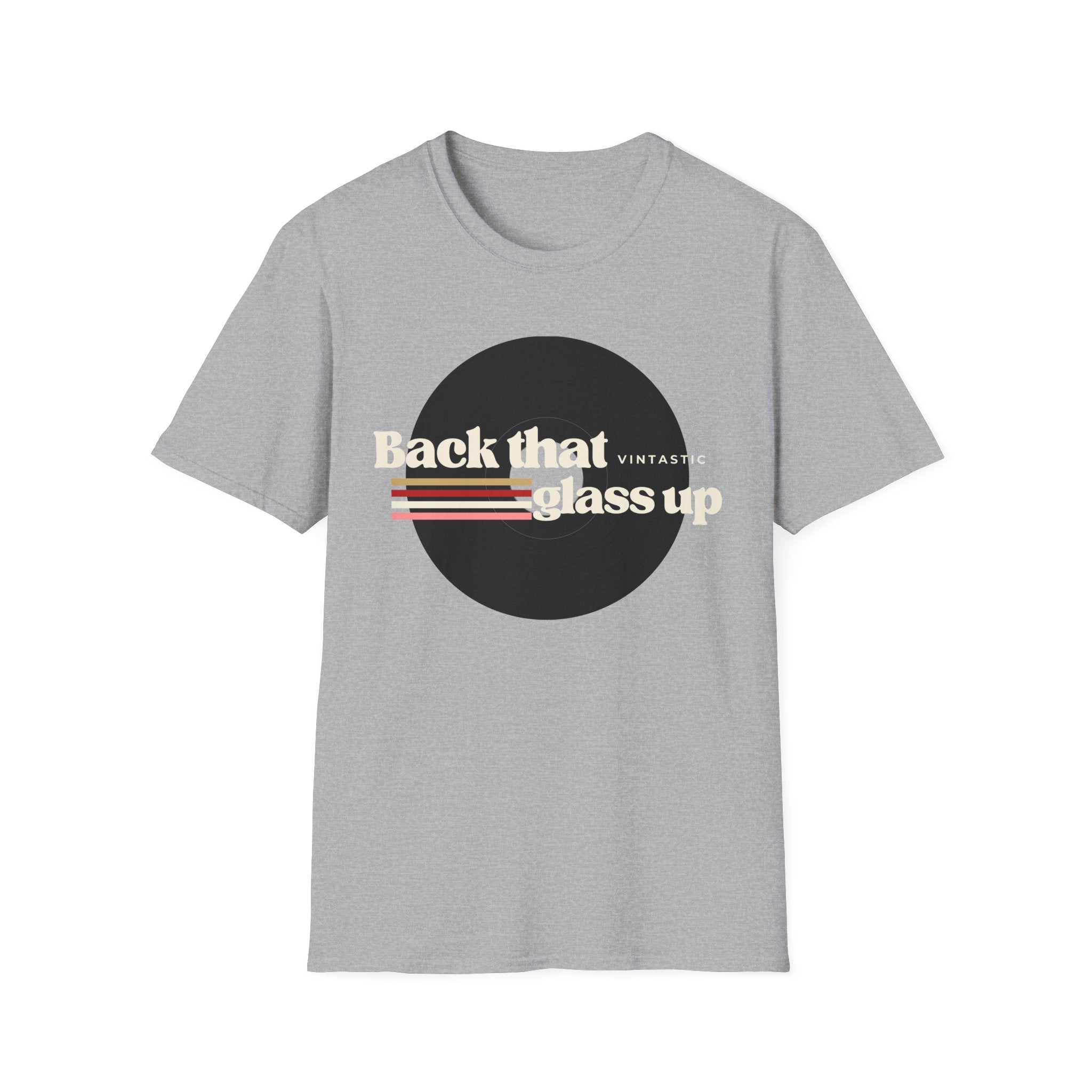 Back That Glass Up – Retro Wine Tee (Vintastic™ Wine & Vinyl Collection)