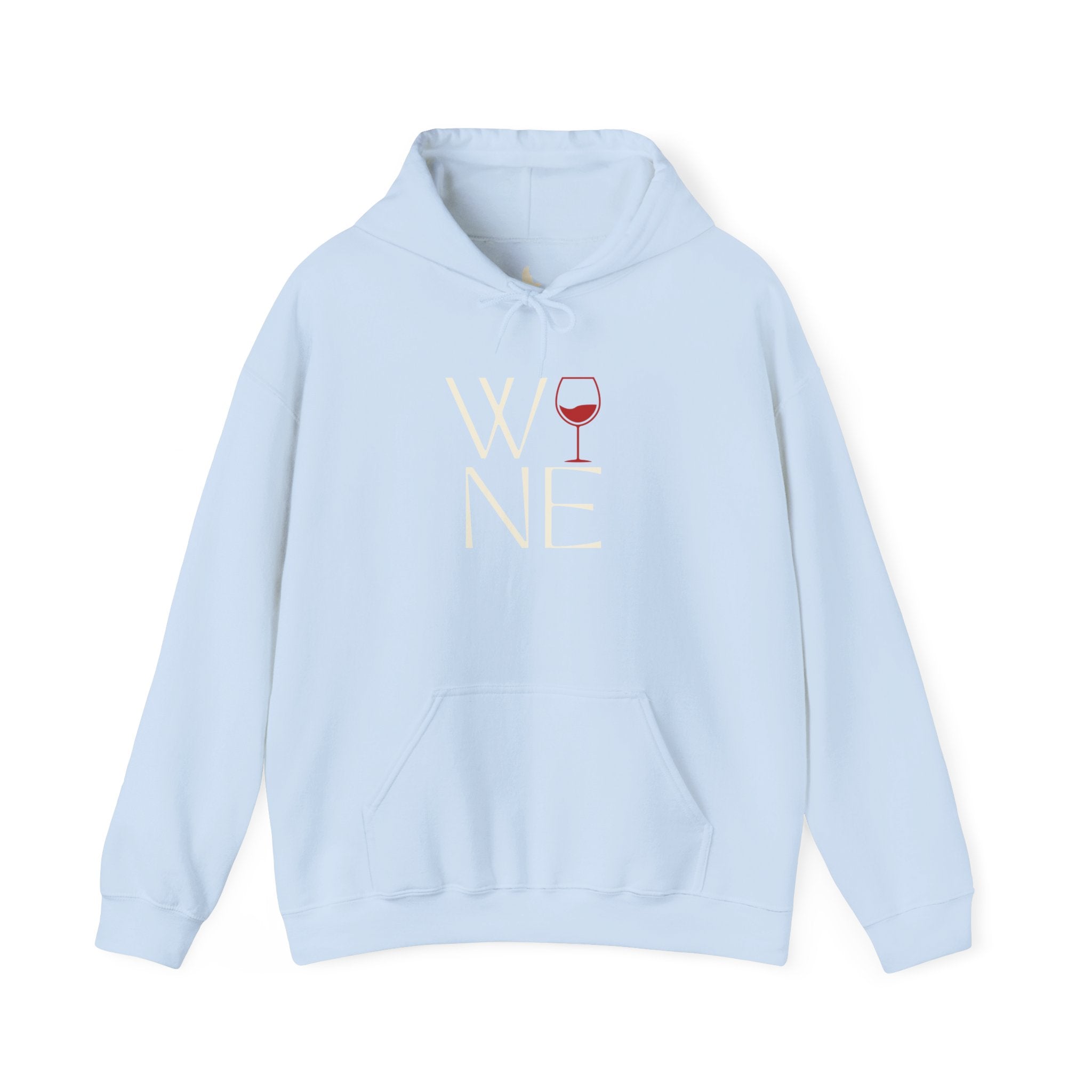 Wine Lover's Unisex Hoodie - Cozy Sweatshirt with Wine Glass Design