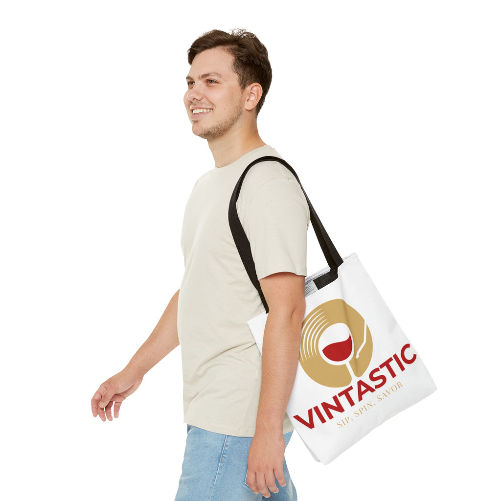 Vintastic Wine Tote Bag - Sip, Spin, Savor