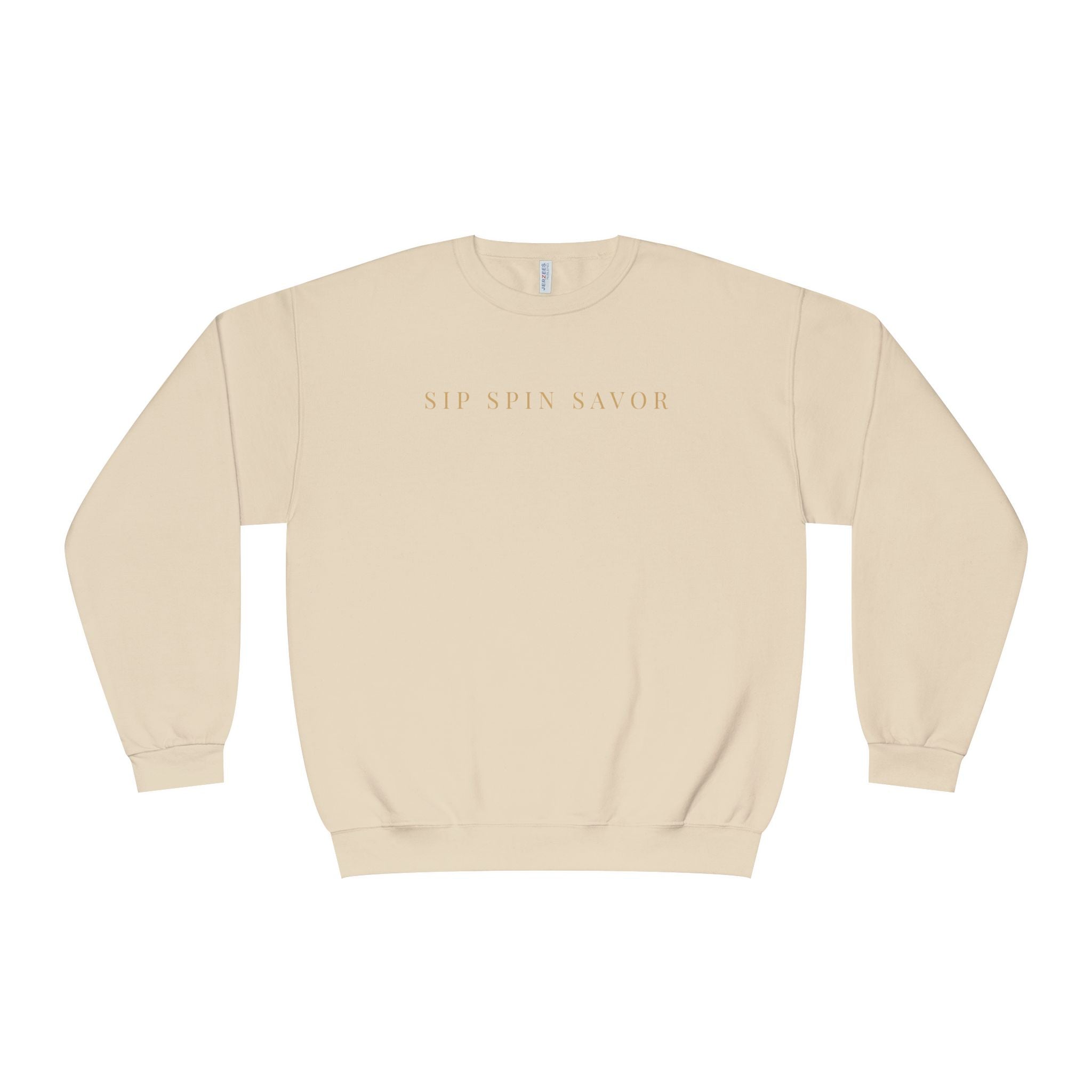 Vintastic Crewneck Sweatshirt — 'Sip Spin Savor' Wine Lover Pullover
