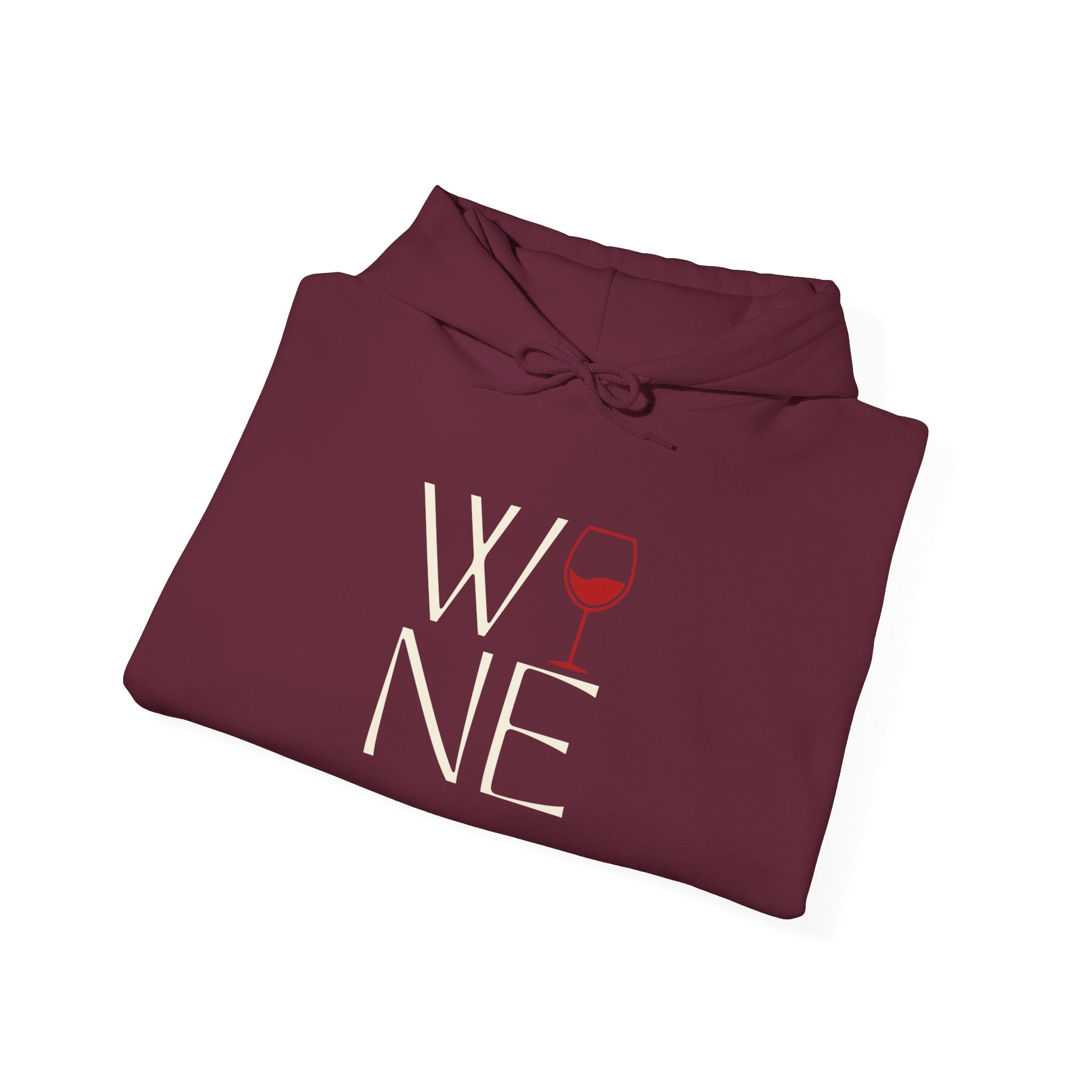 Wine Lover's Unisex Hoodie - Cozy Sweatshirt with Wine Glass Design