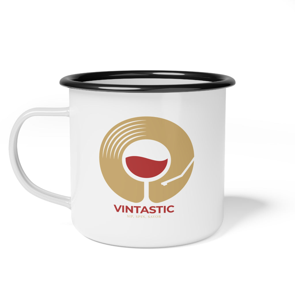 Vintastic Enamel Camp Cup - Ideal for Wine Lovers | Perfect for Outdoor Adventures & Gatherings