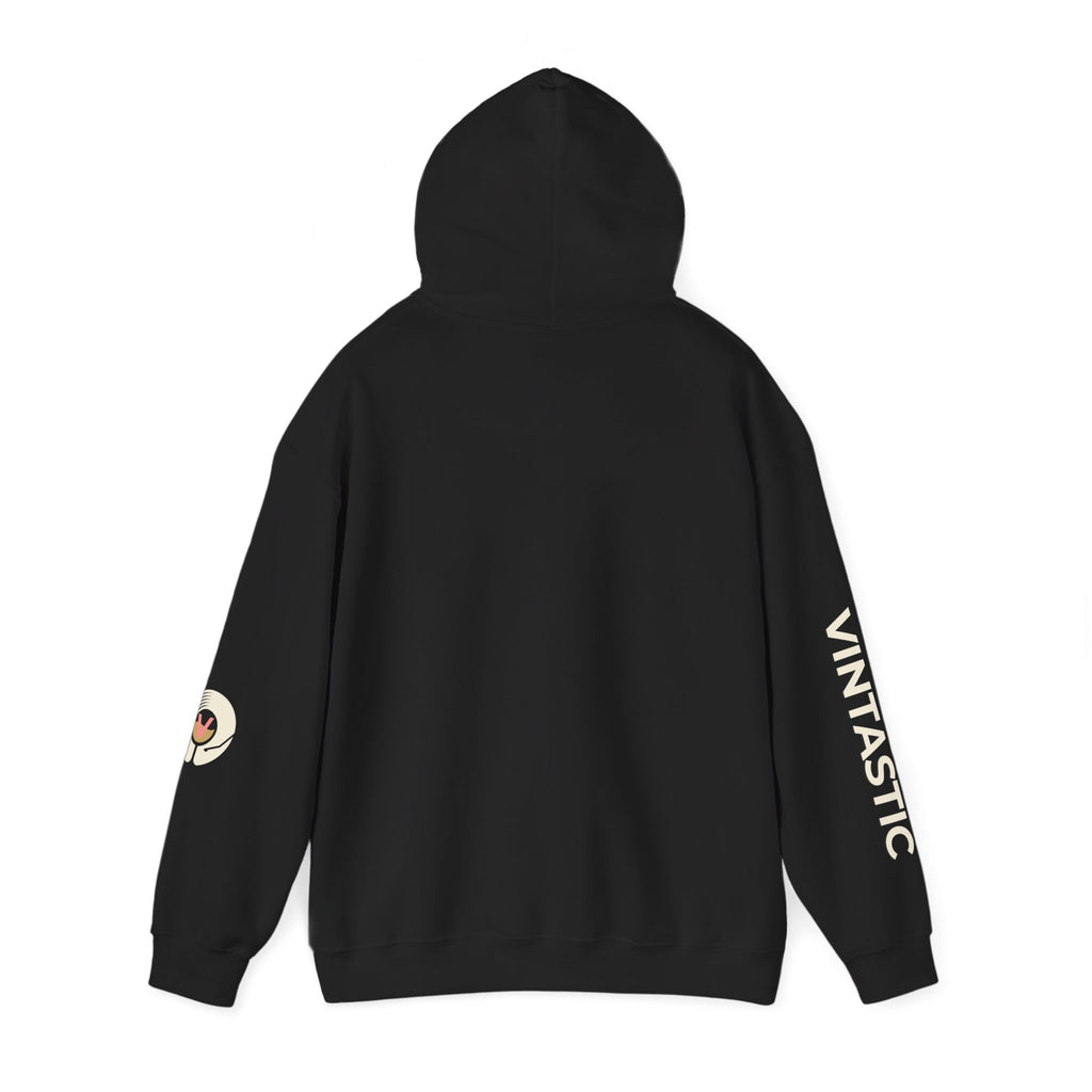 Vintastic Wine Girl Hoodie – Black Unisex Oversized Sweatshirt | Wine Lover Gift