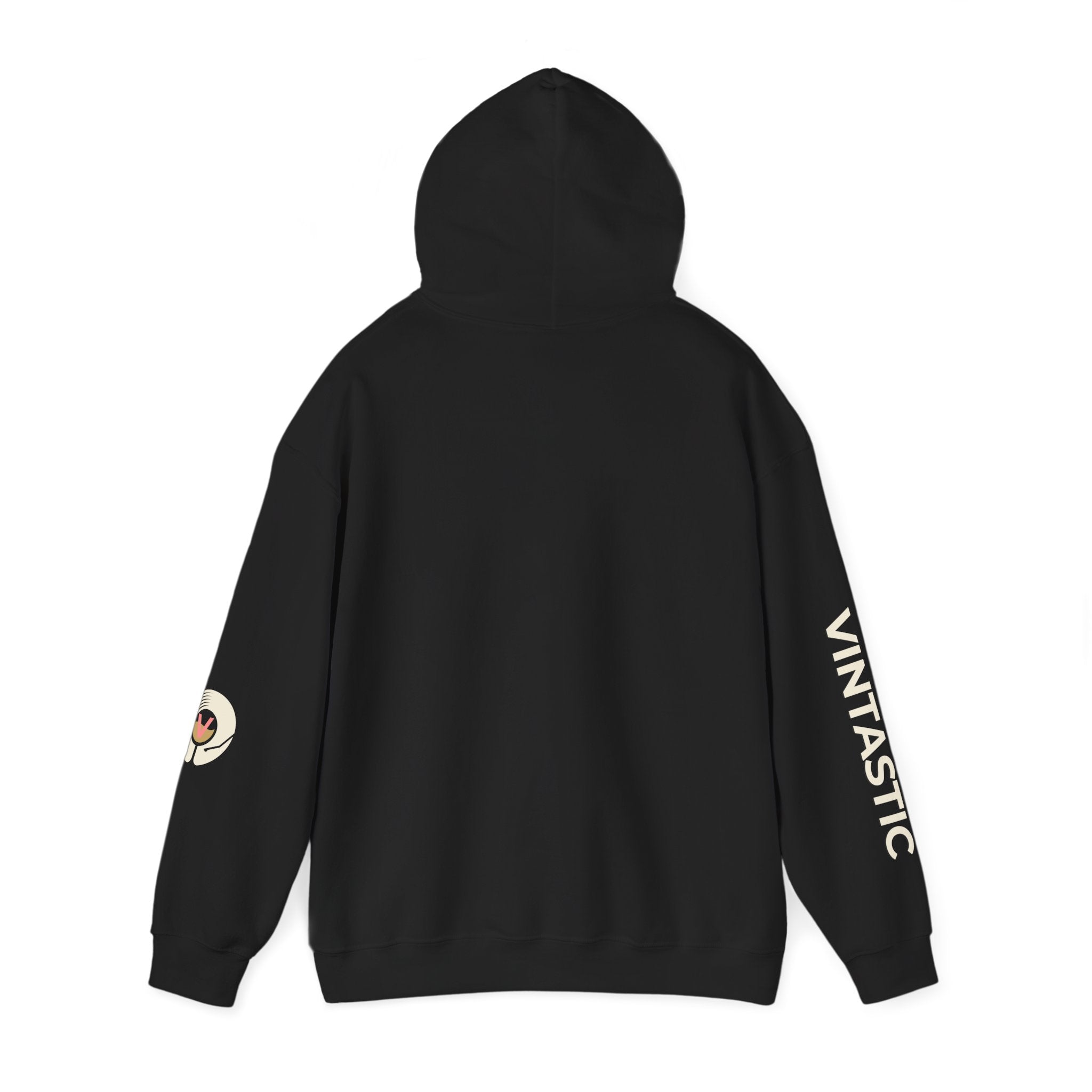 Vintastic Wine Girl Hoodie – Black Unisex Oversized Sweatshirt | Wine Lover Gift