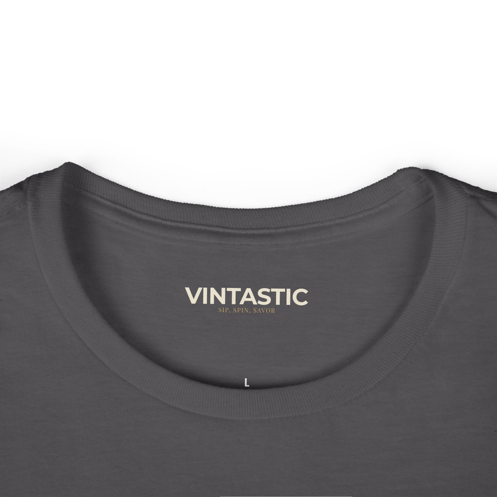 Wine Graphic Tee — Casual Women's White T‑Shirt with Gold 'WINE' Text