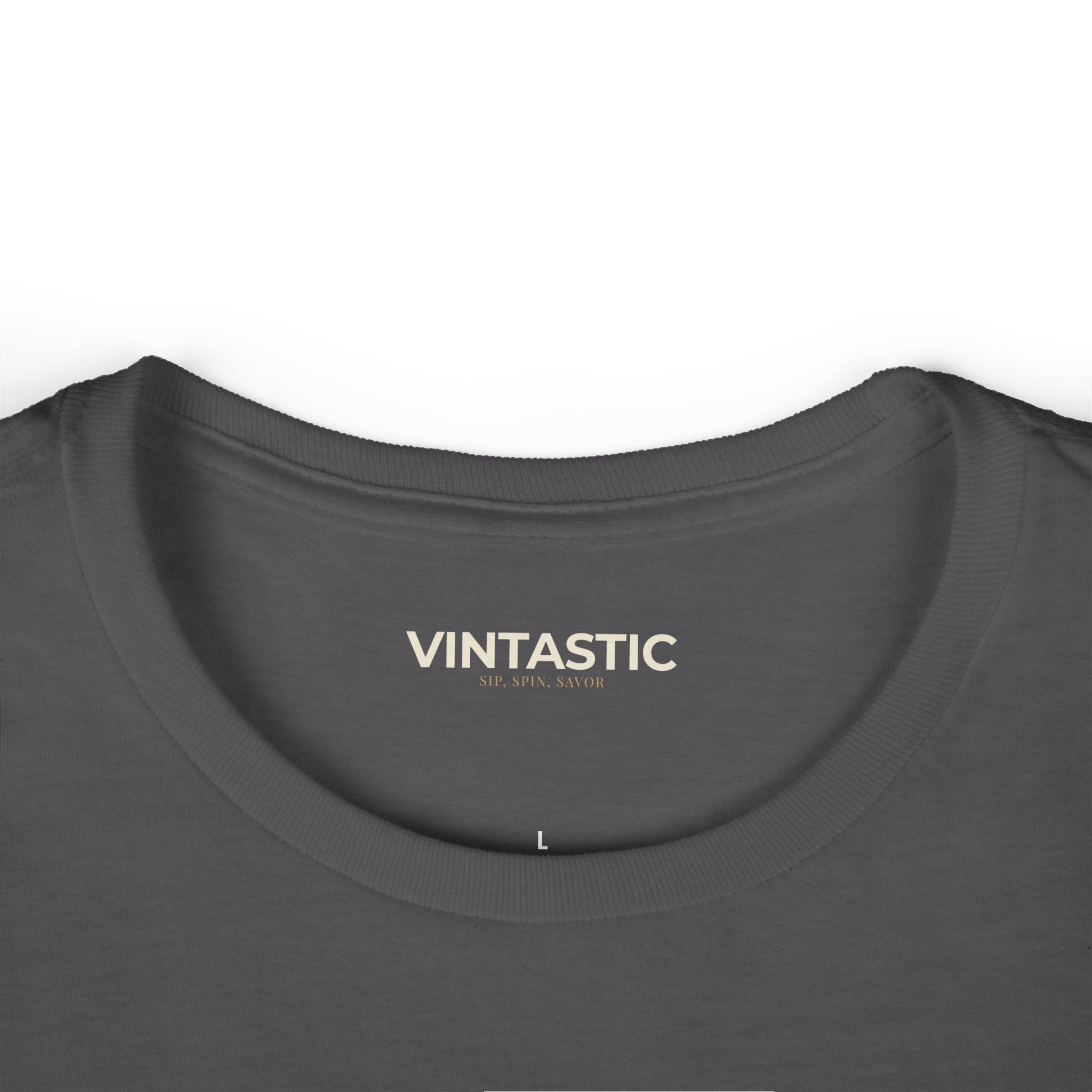 Wine Graphic Tee — Casual Women's White T‑Shirt with Gold 'WINE' Text