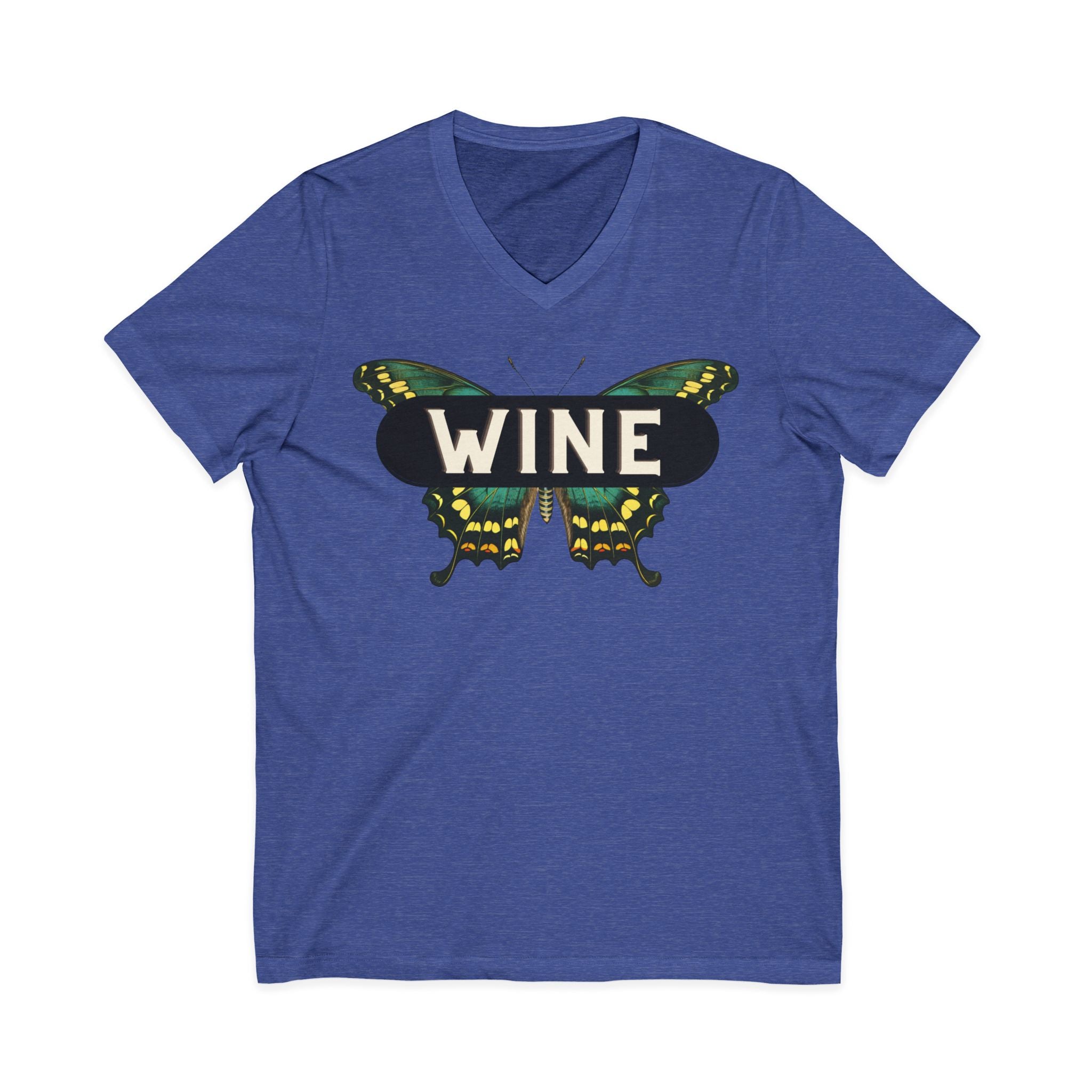 WINE Butterfly V-Neck Tee | Everyday Wine Collection