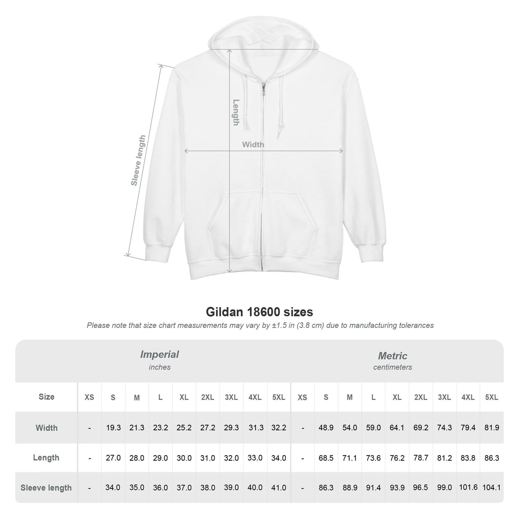 Vintastic Unisex Full Zip Hooded Sweatshirt