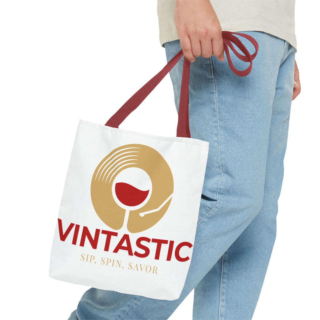 Vintastic Wine Tote Bag - Sip, Spin, Savor