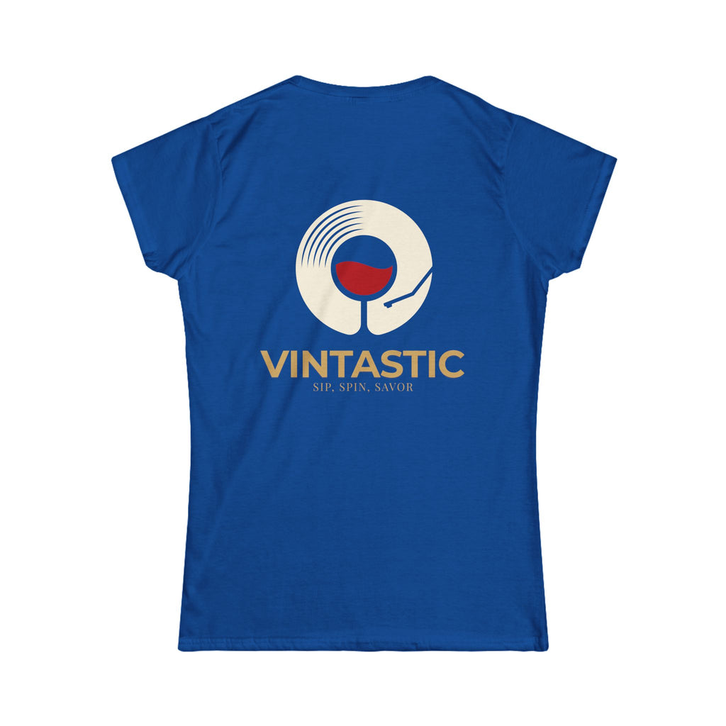 Vintastic Wine Tee — "Sip Sip Savor" Women's Graphic T-Shirt