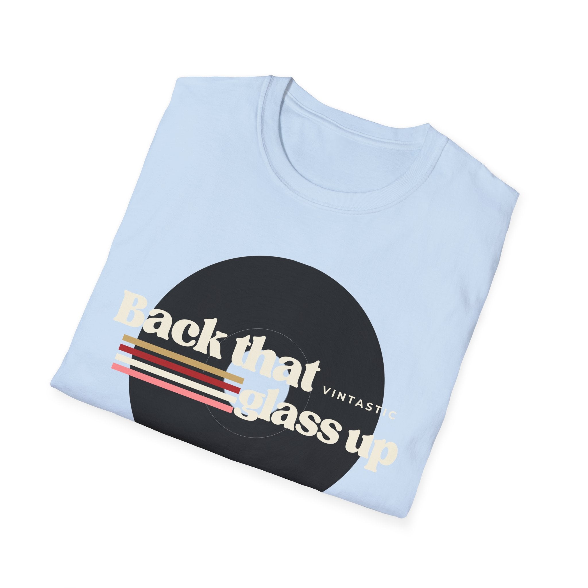 Back That Glass Up – Retro Wine Tee (Vintastic™ Wine & Vinyl Collection)