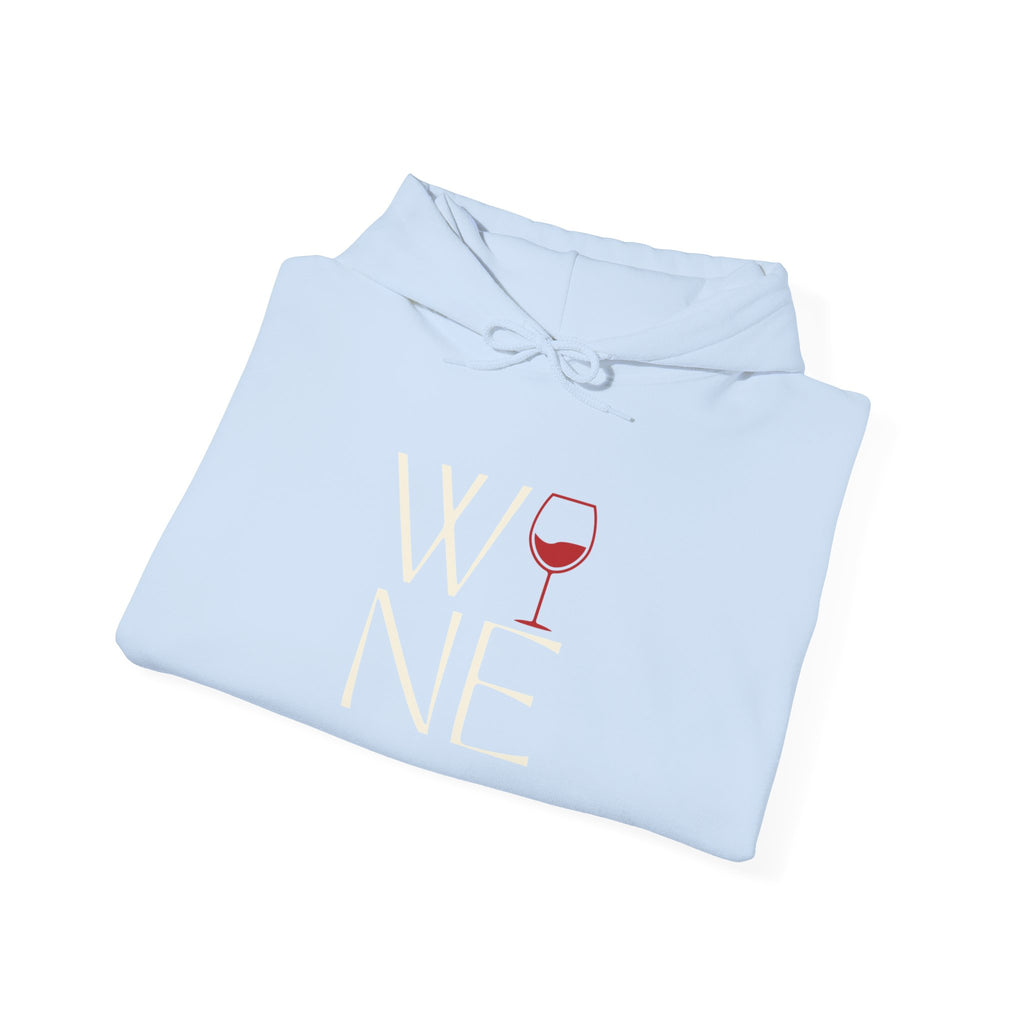 Wine Lover's Unisex Hoodie - Cozy Sweatshirt with Wine Glass Design