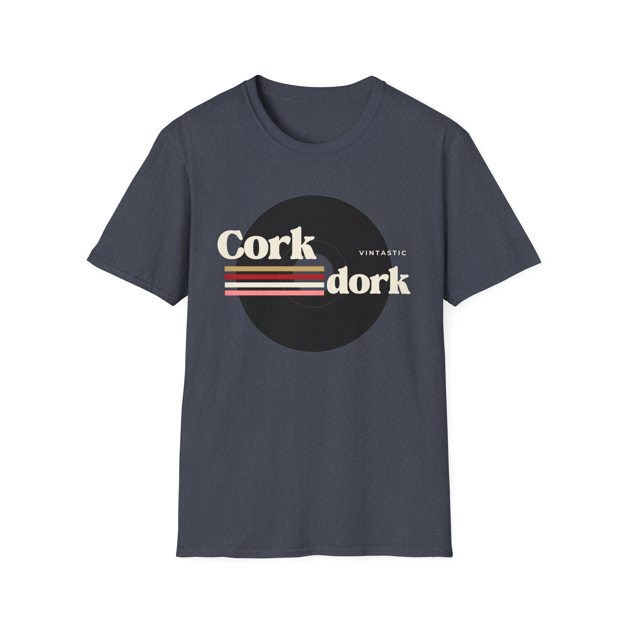 Cork Dork – Retro Wine Tee (Vintastic™ Wine & Vinyl Collection)