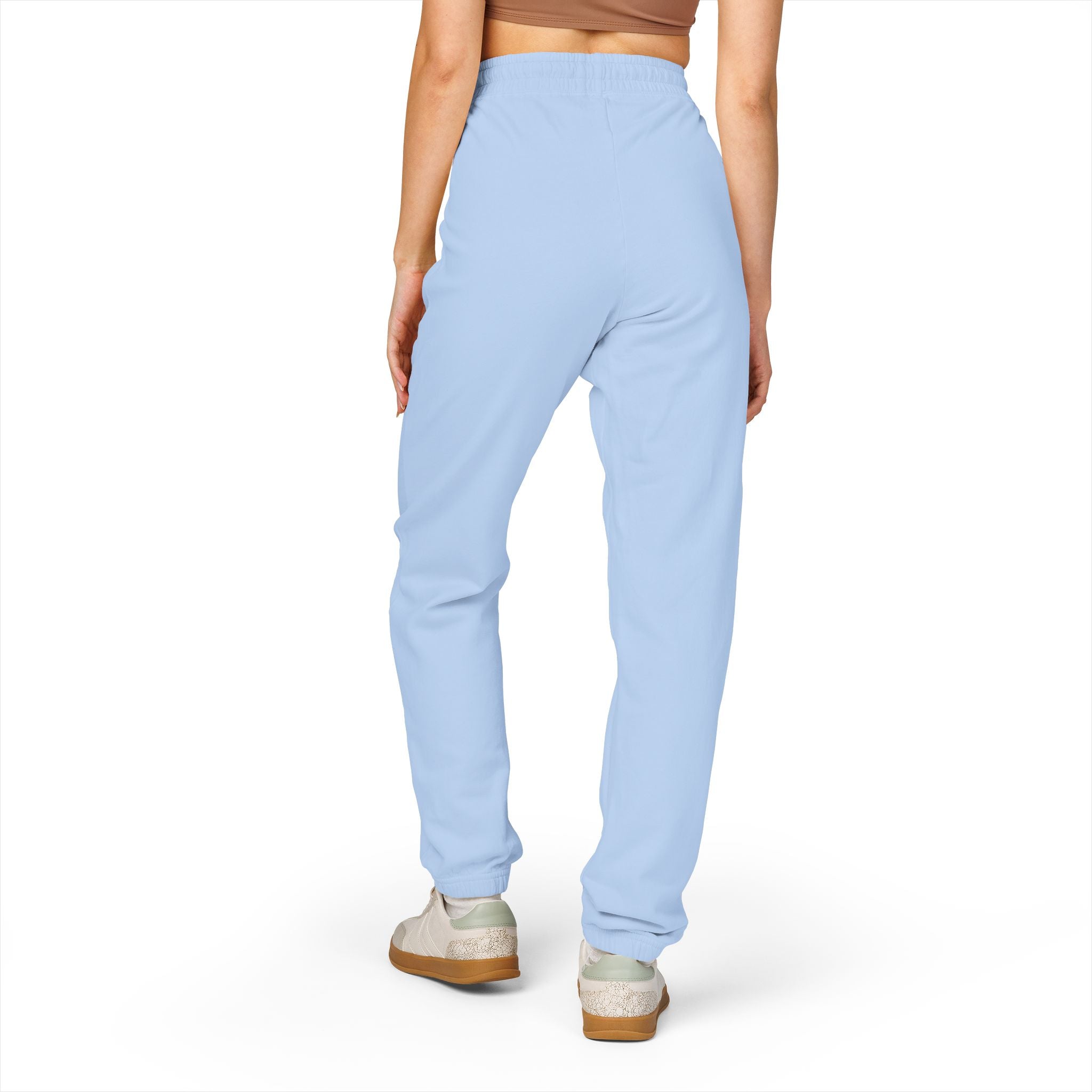 Cozy Champagne Season Sweatpants — Garment-Dyed Fleece Joggers with 'Canyon Club' Logo