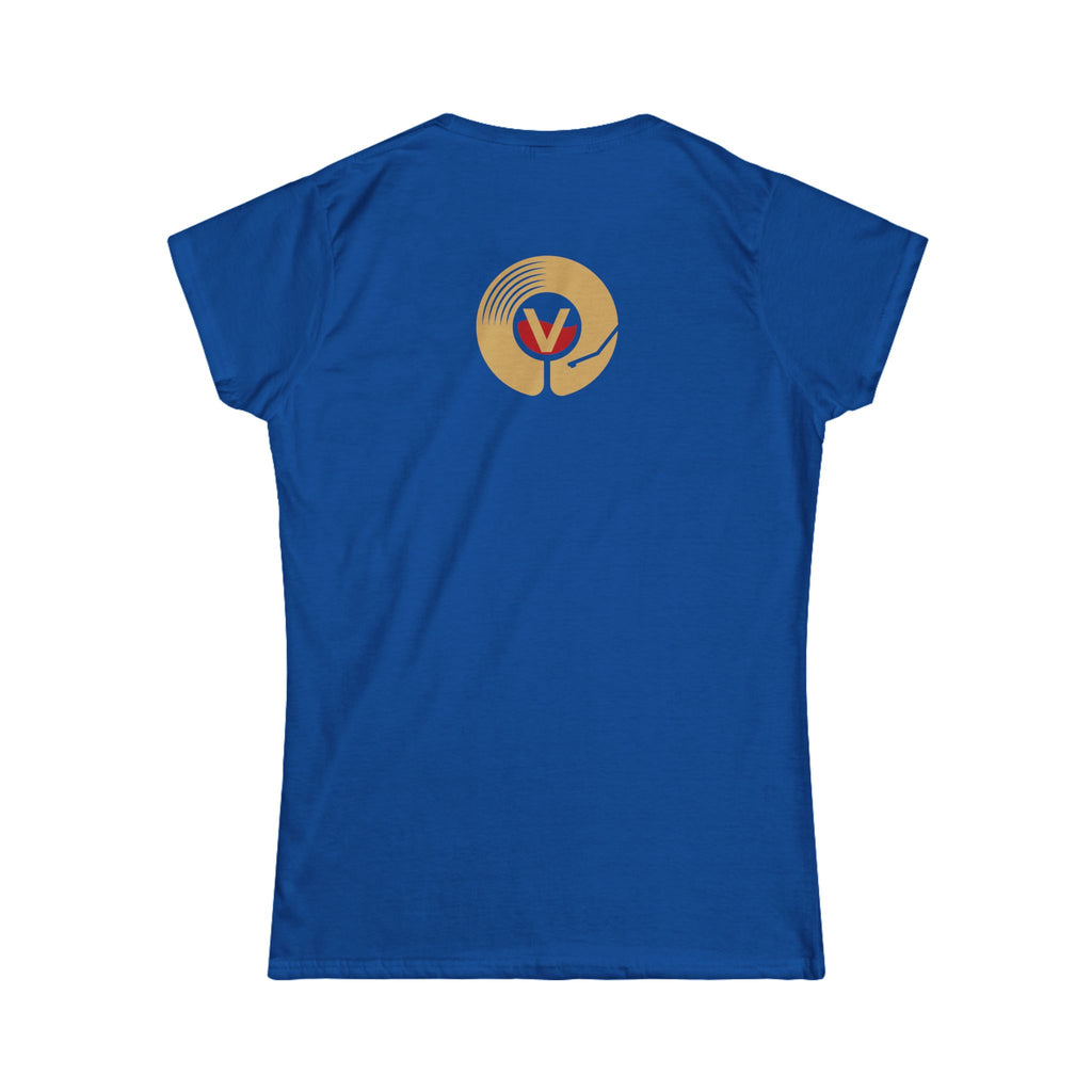 Wine Graphic Tee — Casual Women's White T‑Shirt with Gold 'WINE' Text