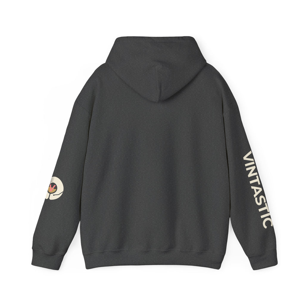 Vintastic Wine Girl Hoodie – Black Unisex Oversized Sweatshirt | Wine Lover Gift