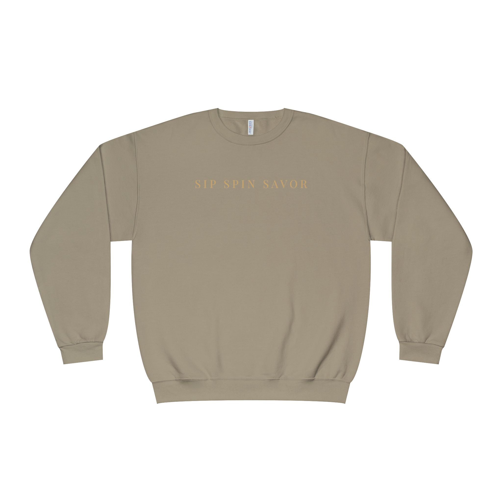 Vintastic Crewneck Sweatshirt — 'Sip Spin Savor' Wine Lover Pullover