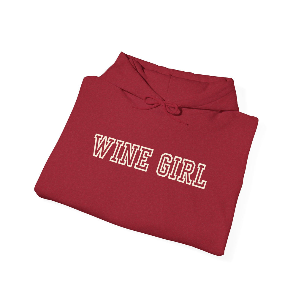 Vintastic Wine Girl Hoodie – Black Unisex Oversized Sweatshirt | Wine Lover Gift