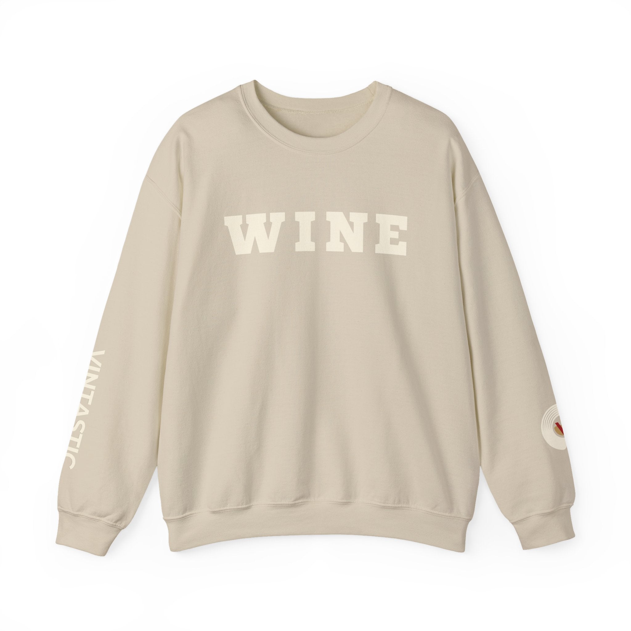 WINE Crewneck — Cozy. Classy. Vintastic.