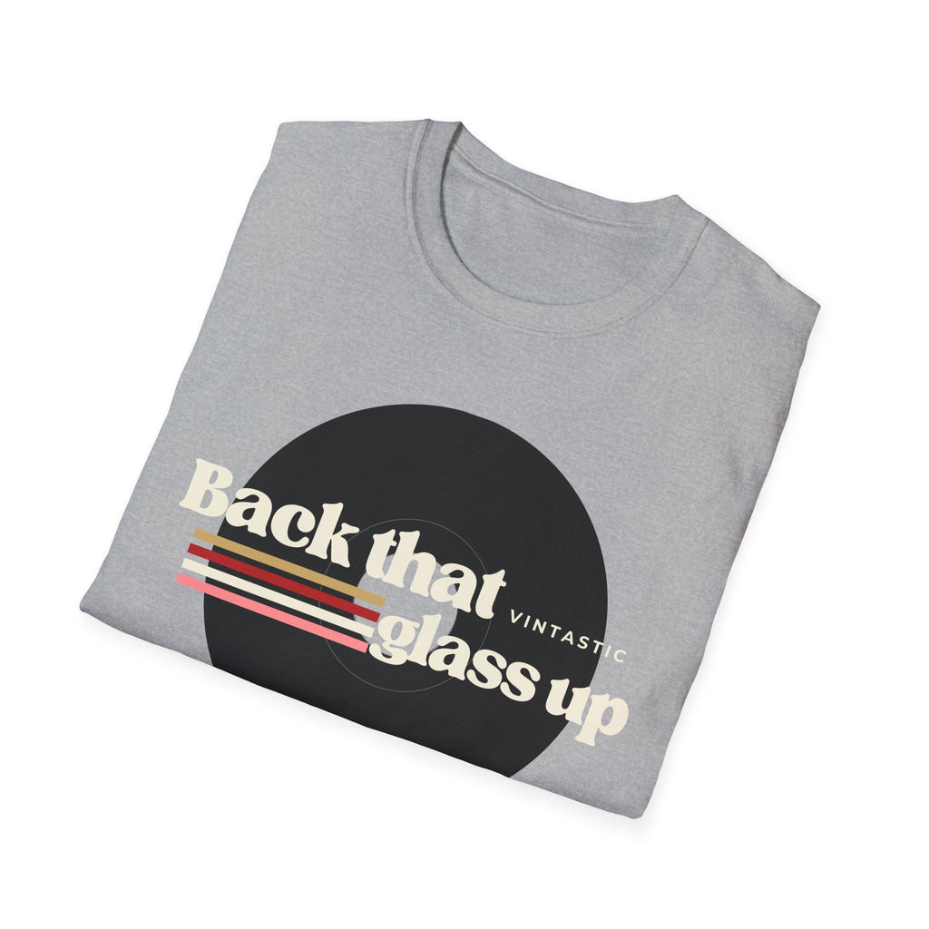 Back That Glass Up – Retro Wine Tee (Vintastic™ Wine & Vinyl Collection)