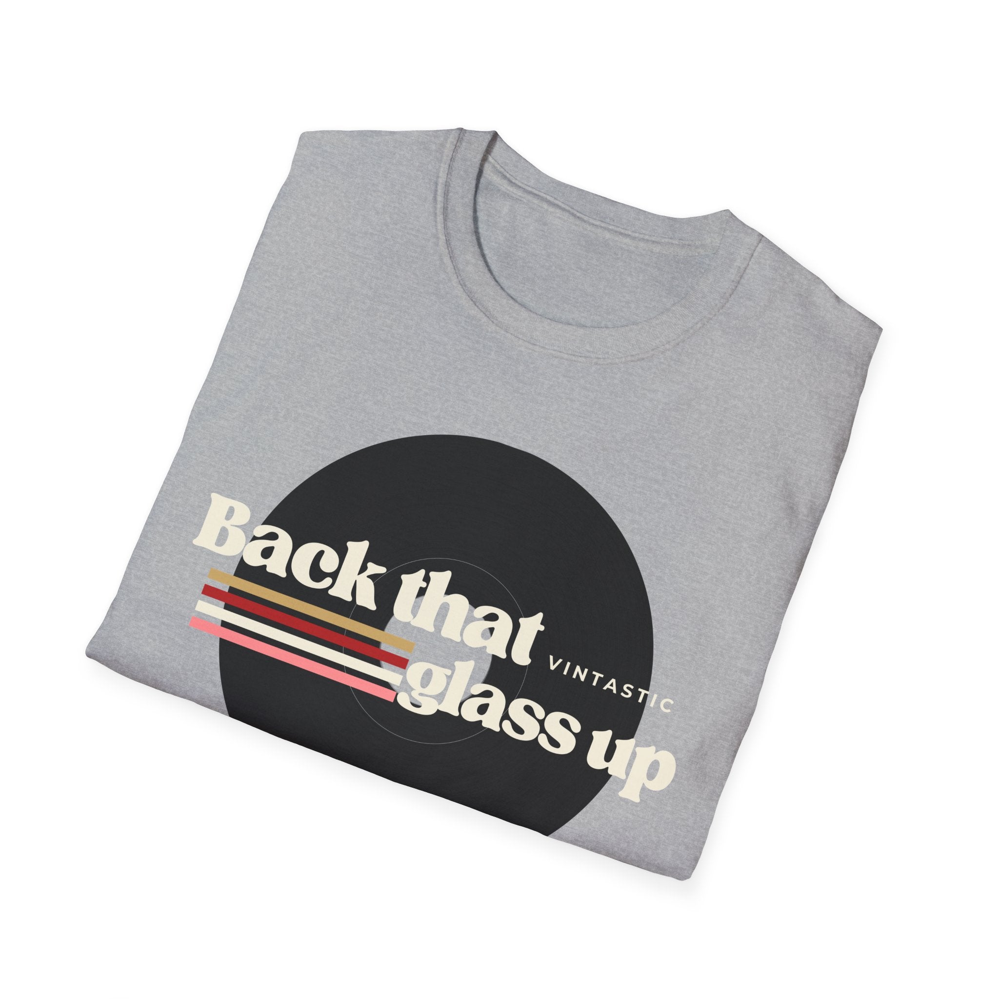 Back That Glass Up – Retro Wine Tee (Vintastic™ Wine & Vinyl Collection)