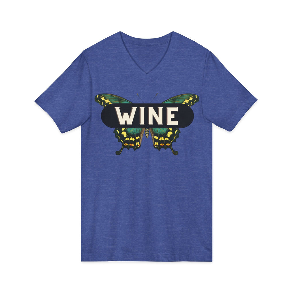 WINE Butterfly V-Neck Tee | Everyday Wine Collection