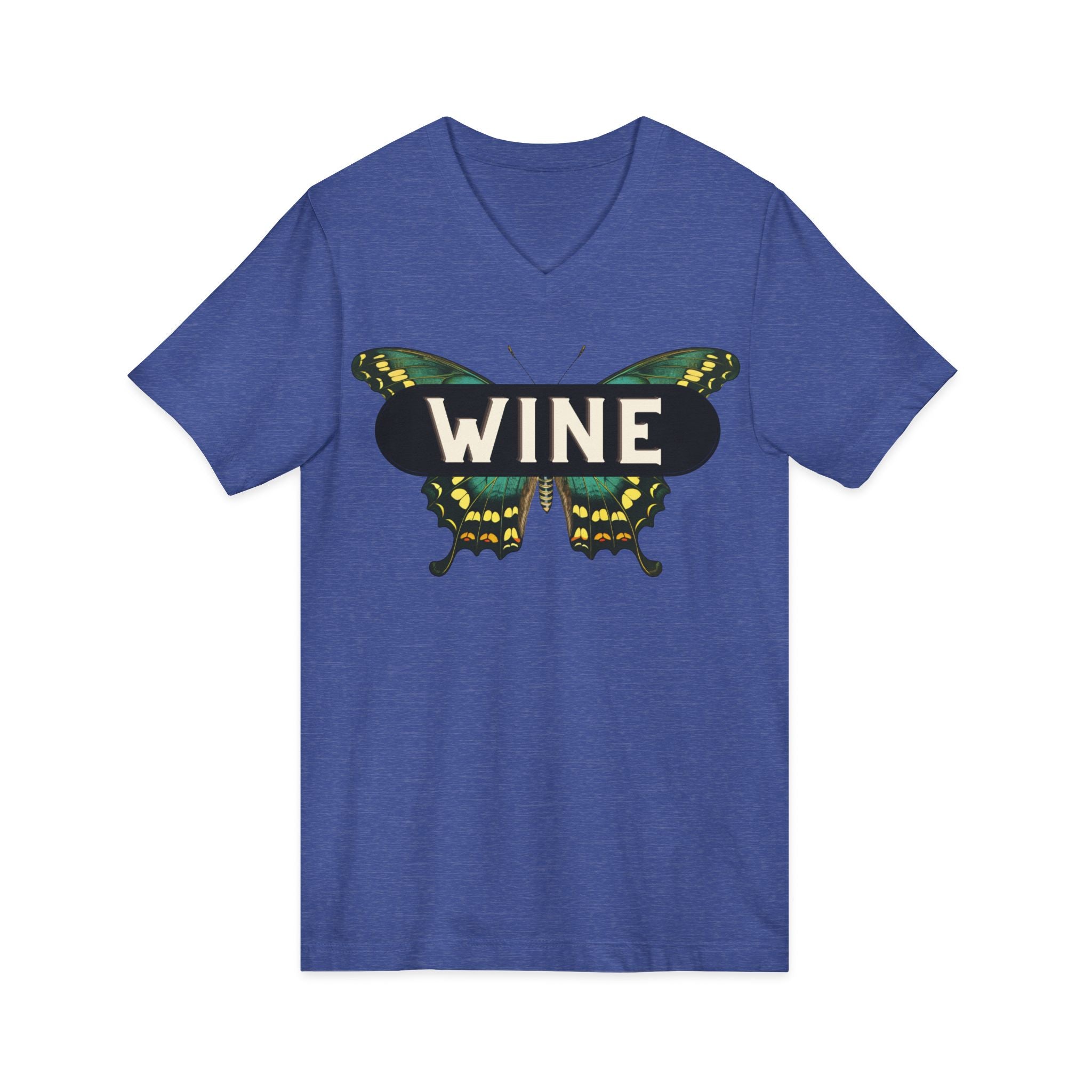 WINE Butterfly V-Neck Tee | Everyday Wine Collection