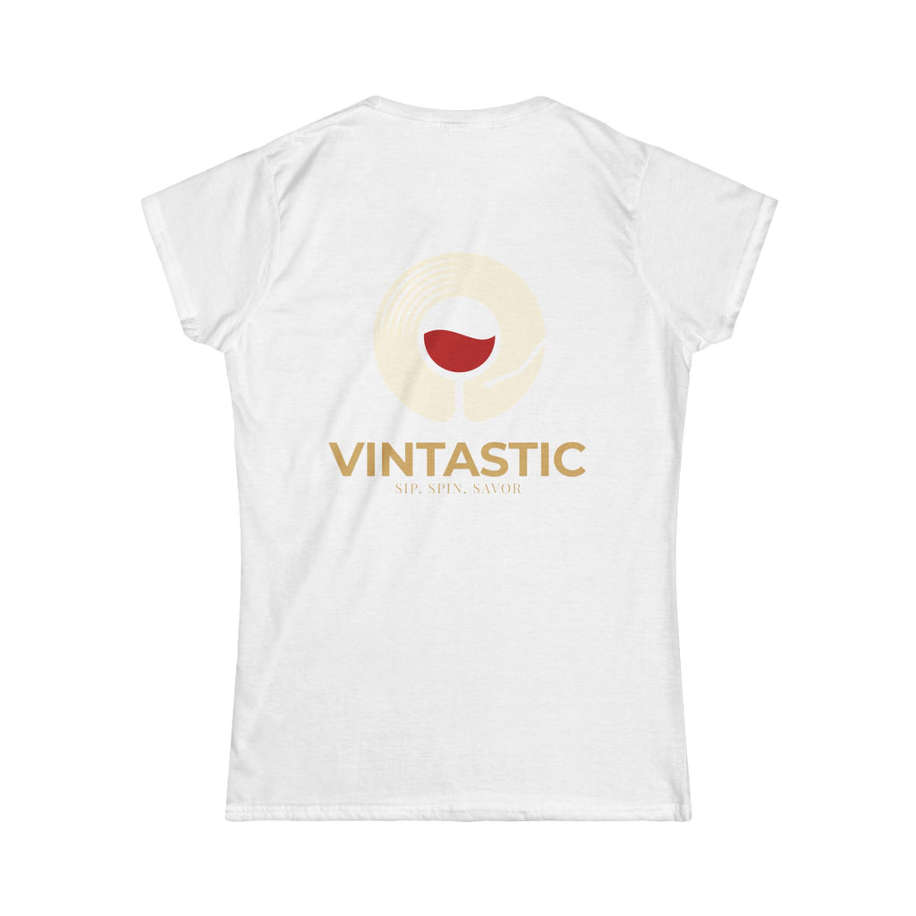 Vintastic Wine Tee — "Sip Sip Savor" Women's Graphic T-Shirt