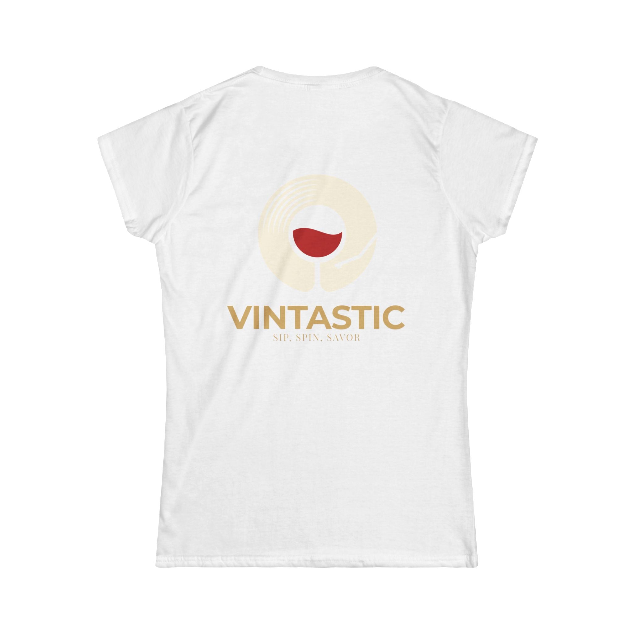 Vintastic Wine Tee — "Sip Sip Savor" Women's Graphic T-Shirt